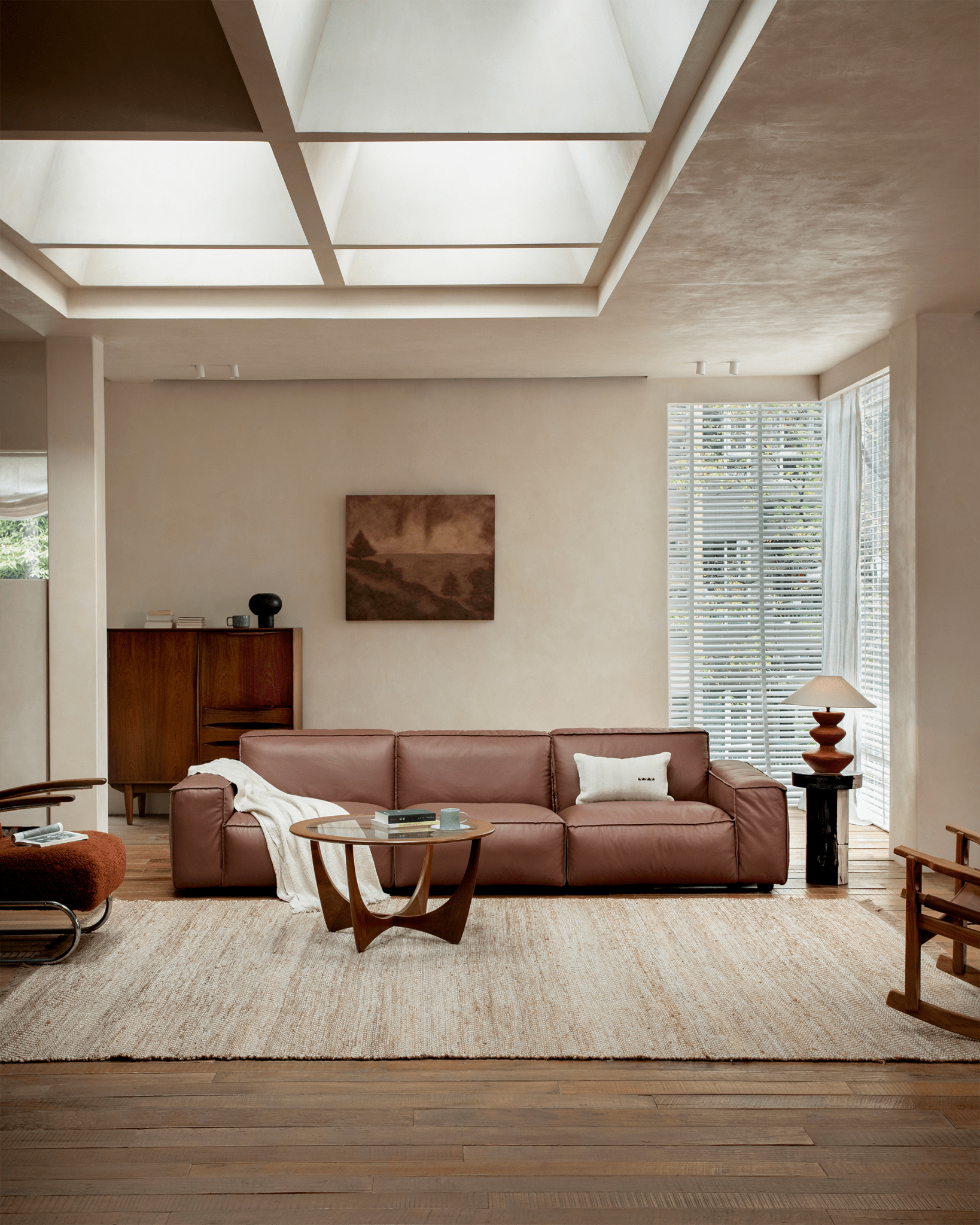 Botan Leather Sectional Sofa - ZM Home