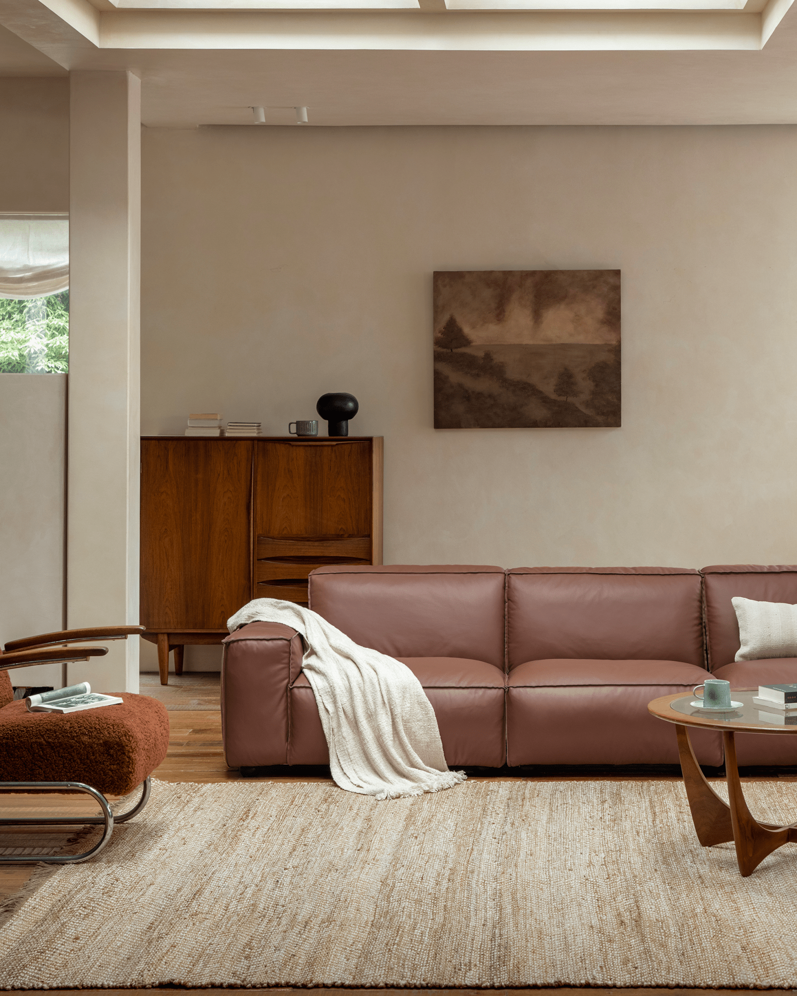 Botan Leather Sectional Sofa - ZM Home