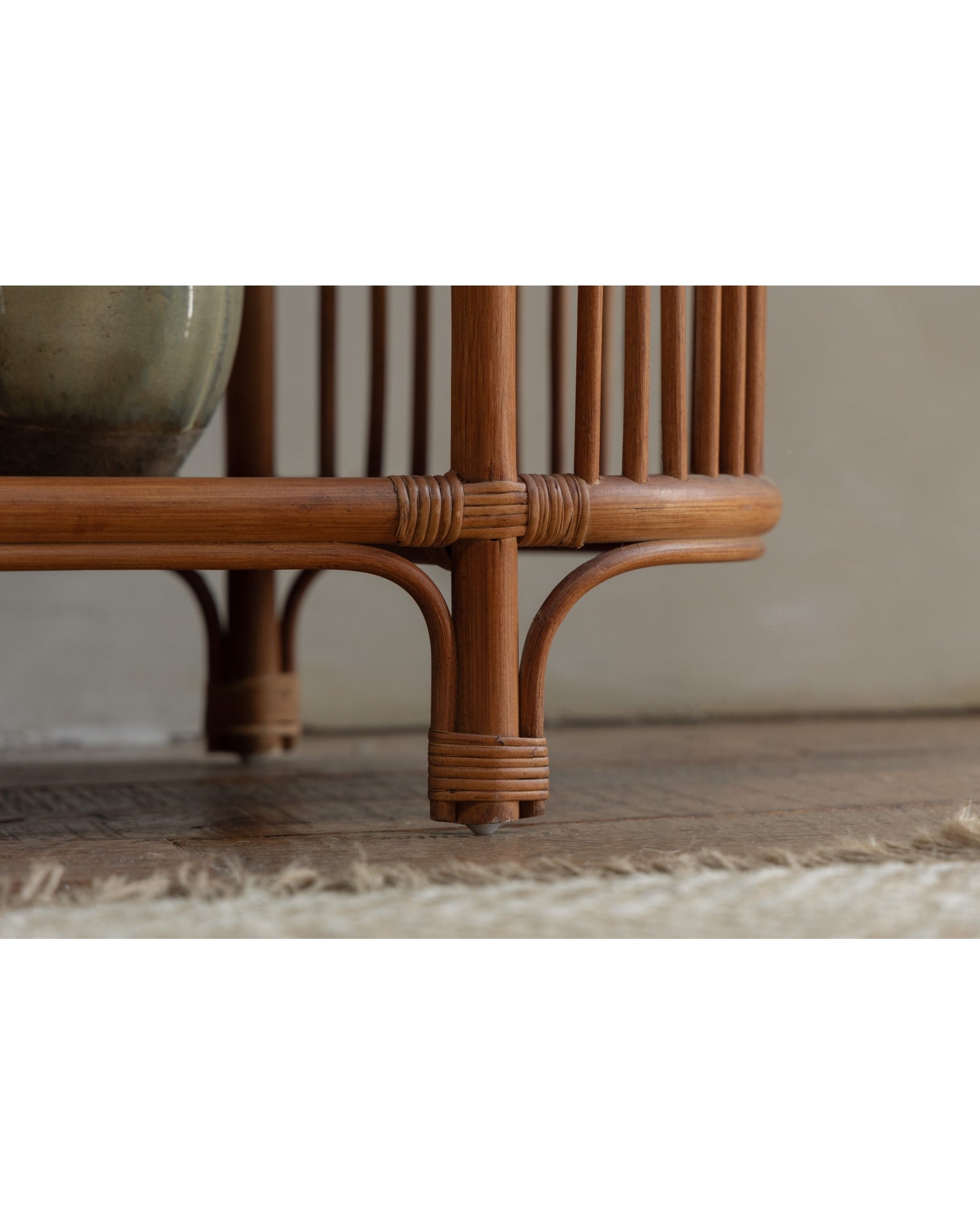 Olin Rattan Display Shelf