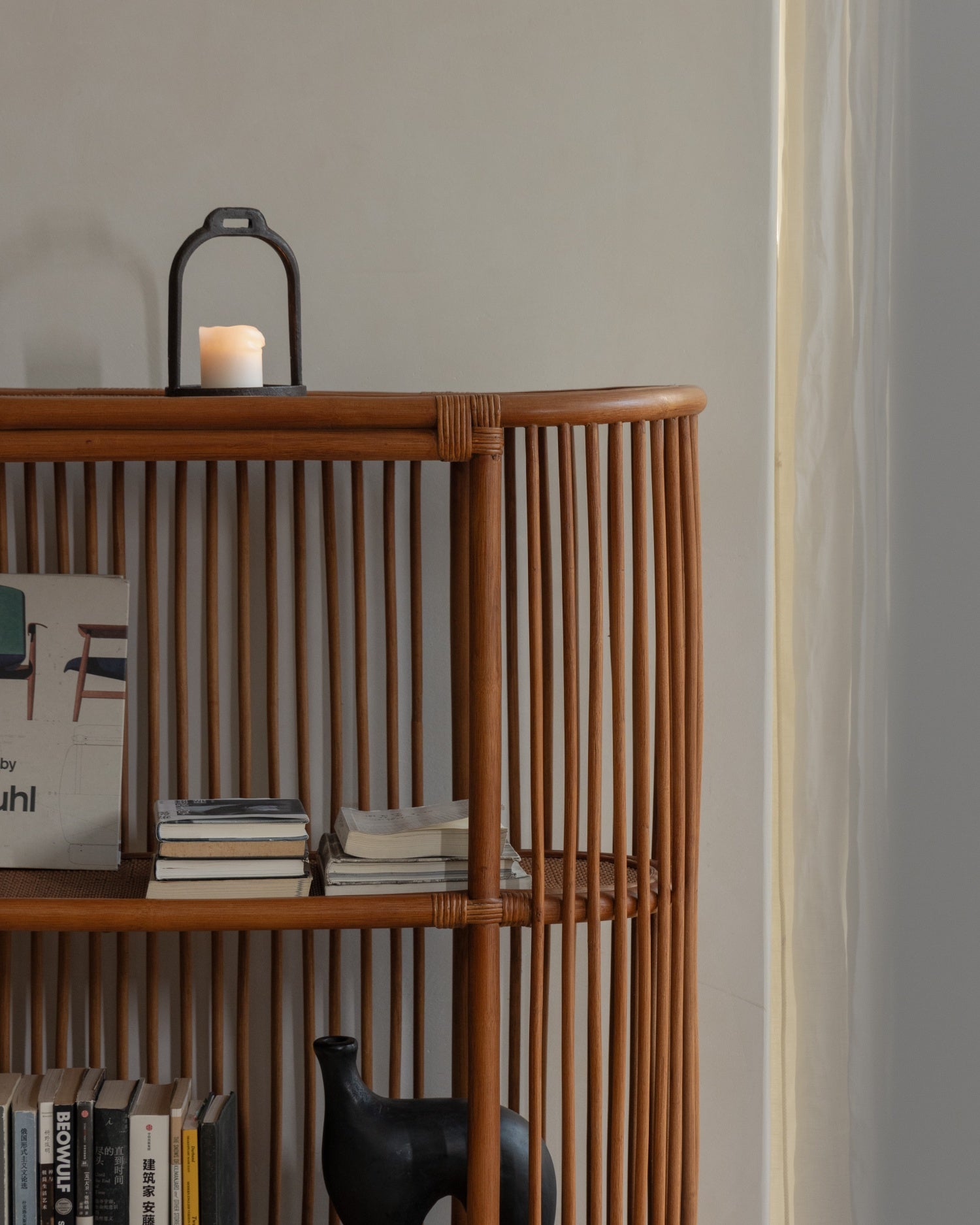 Olin Rattan Display Shelf