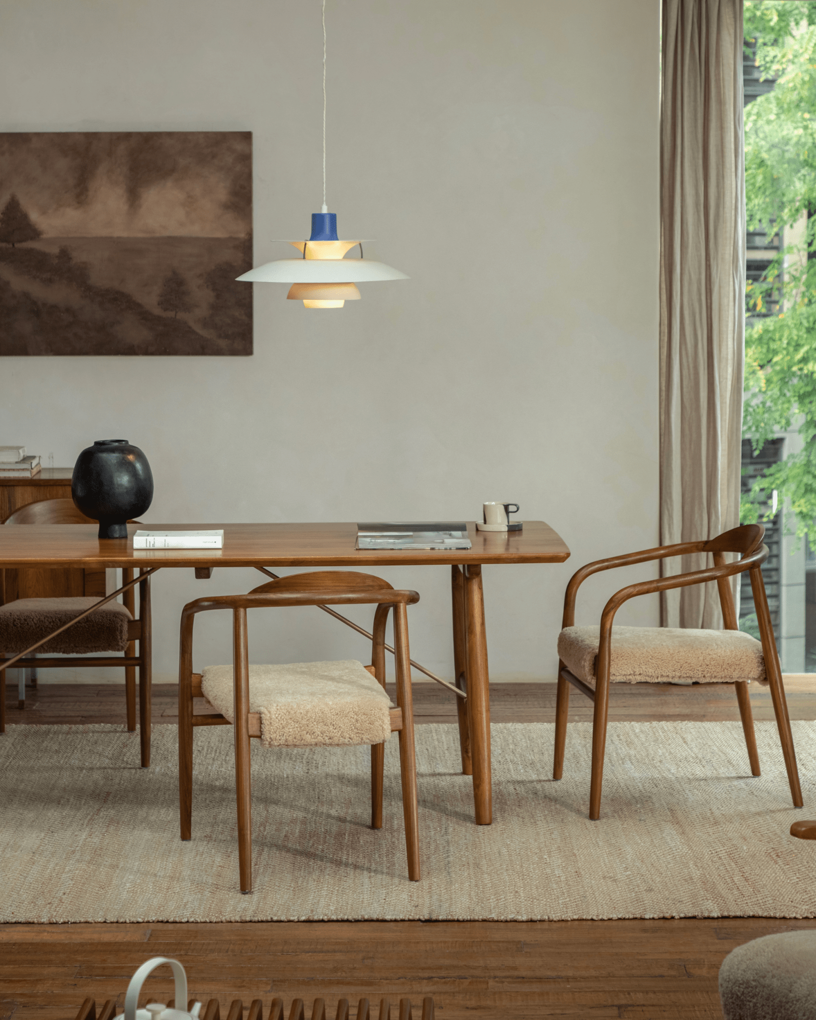Crescent Shearling Chair - ZM Home