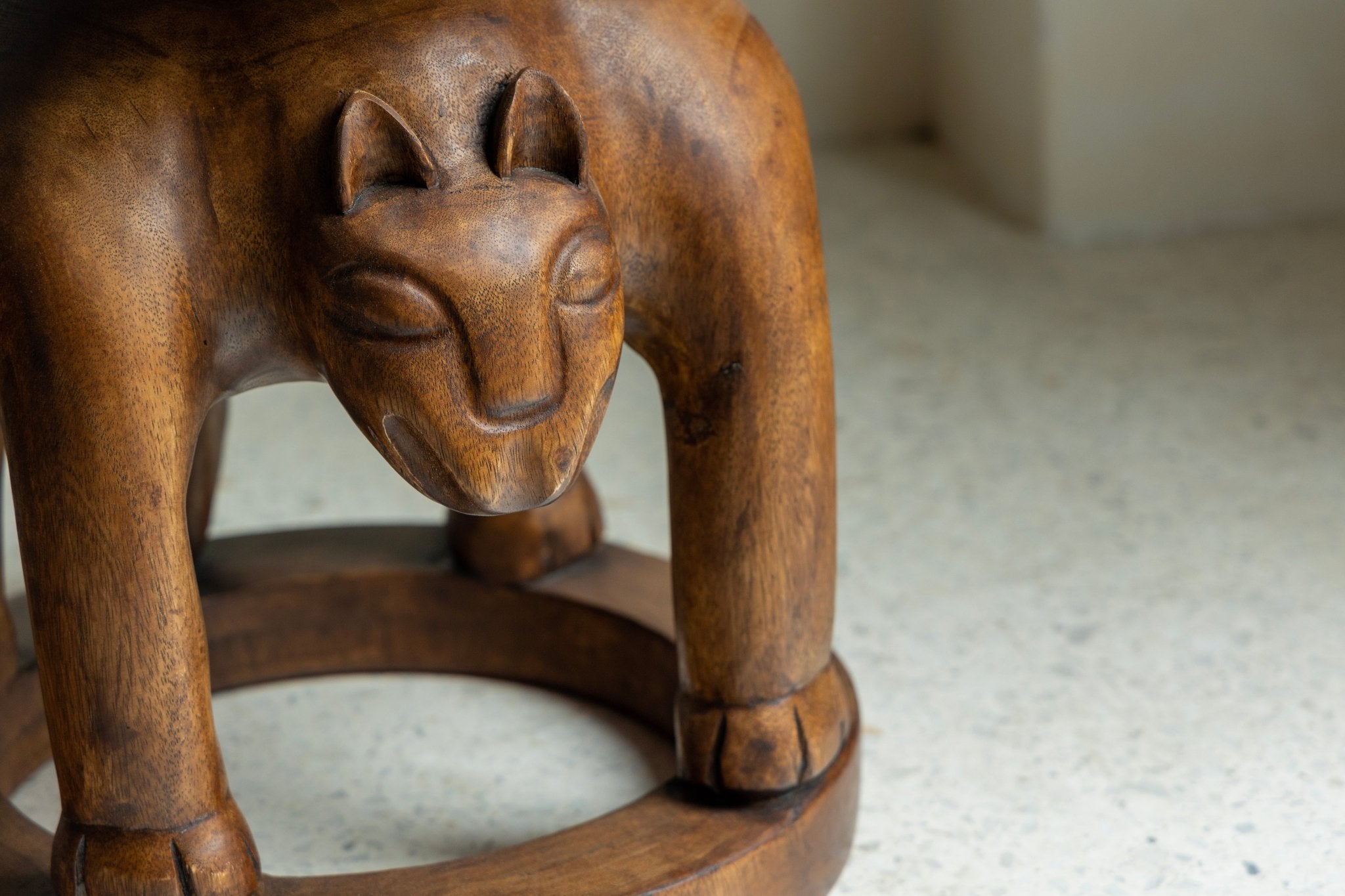 Tribal Sculptural End Table - ZM Home
