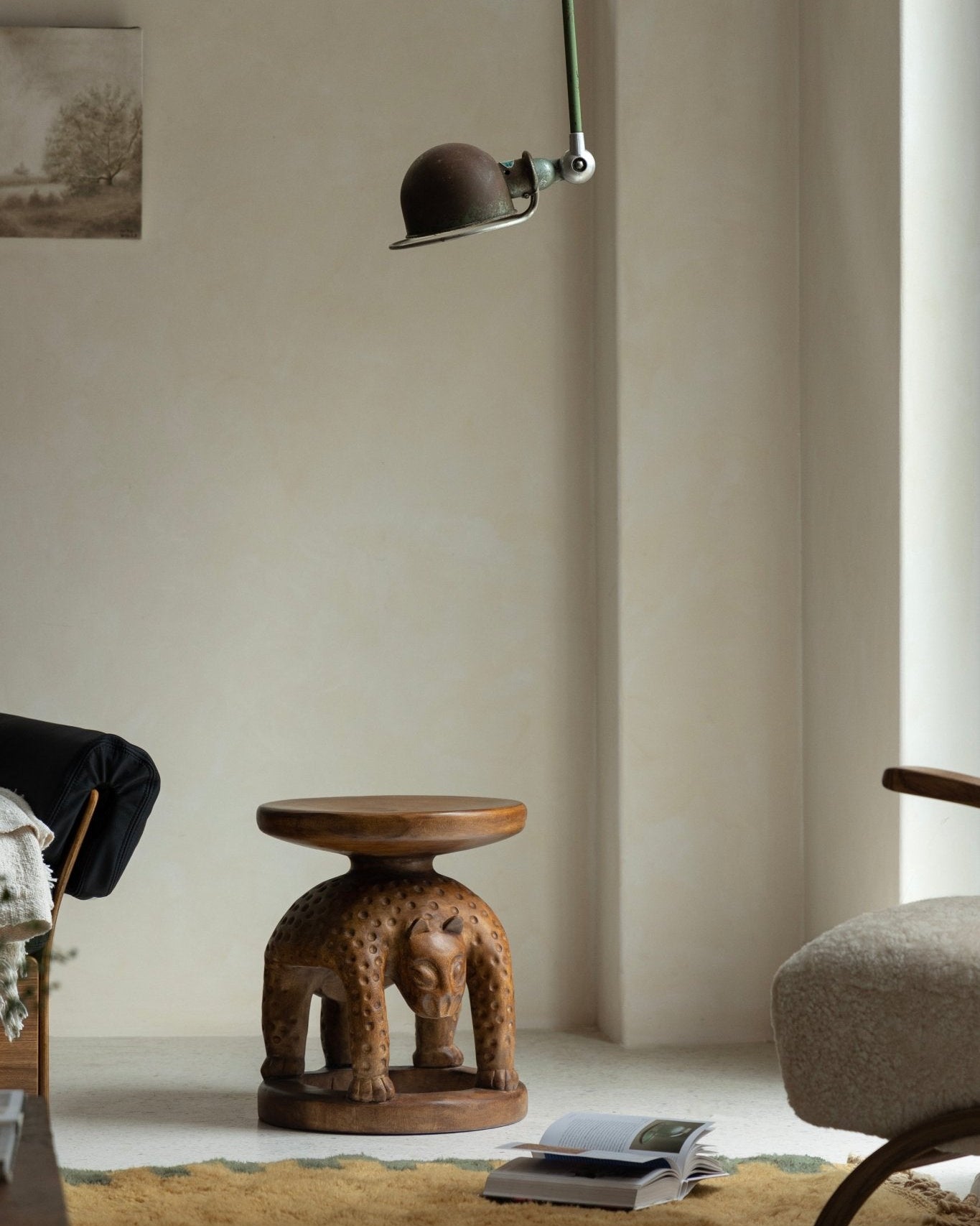 Tribal Sculptural End Table - ZM Home