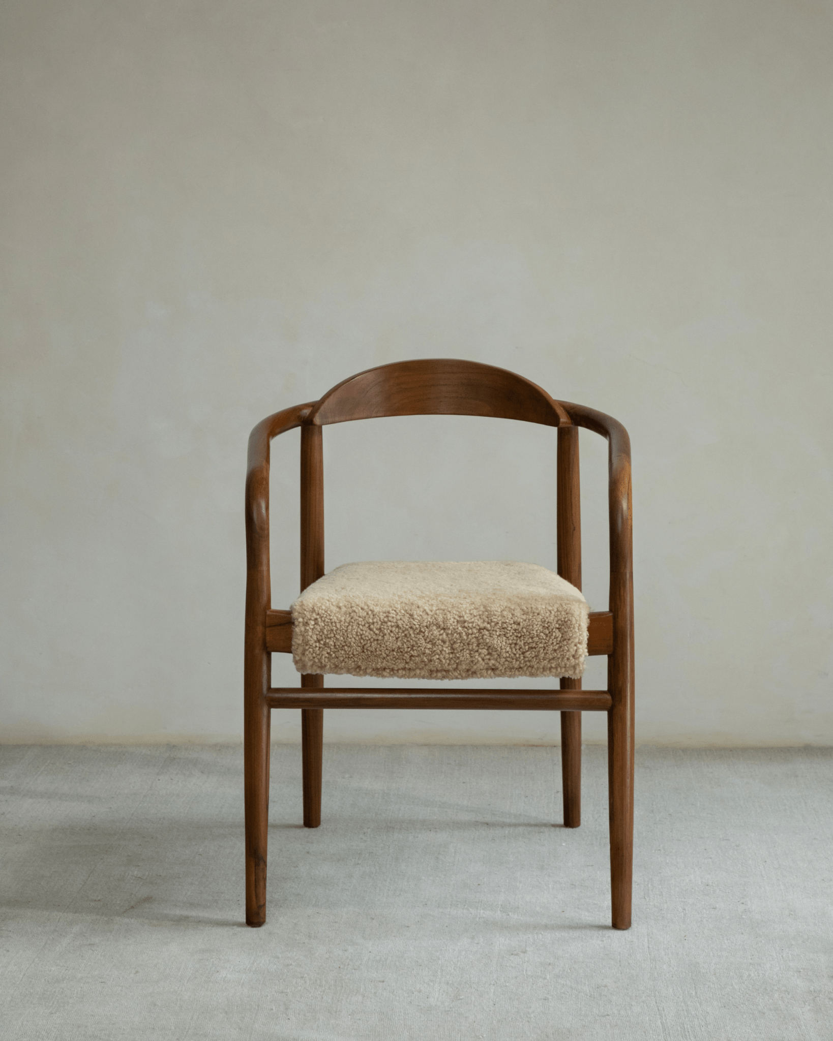 Crescent Shearling Chair - ZM Home
