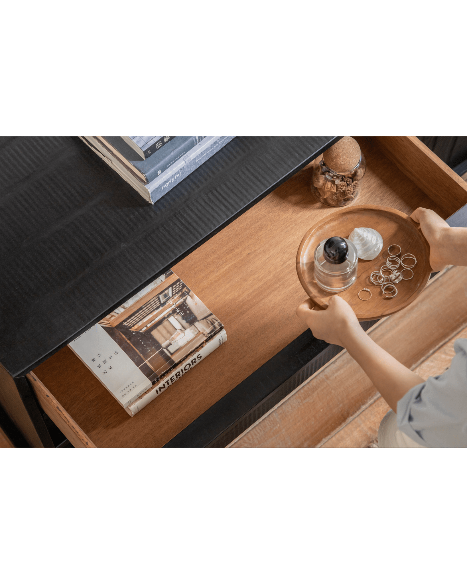 NO.32 Black Sideboard - ZM Home