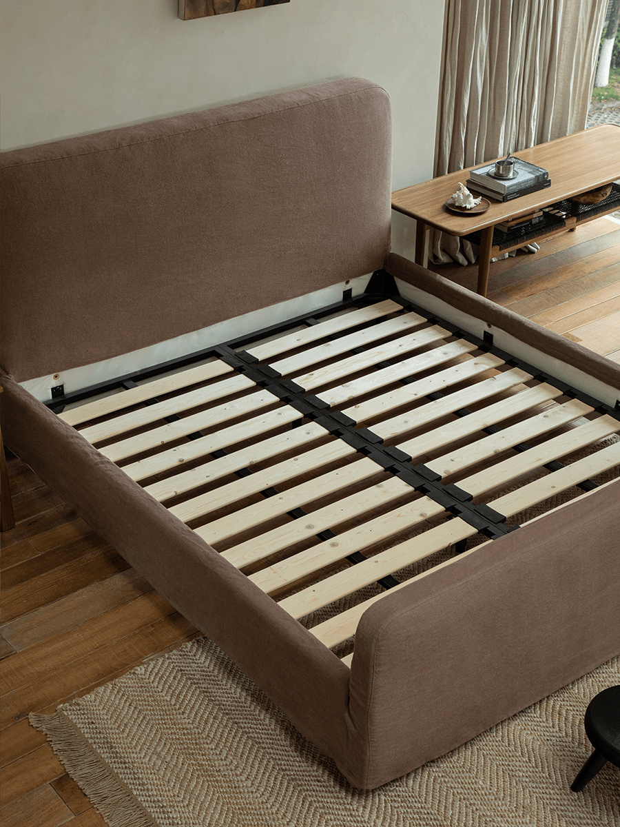 Guni Slipcover Linen Bed - ZM Home