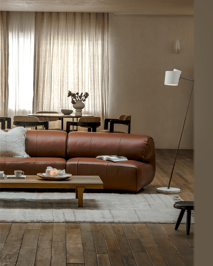 Wave Nappa Leather Sofa - ZM Home