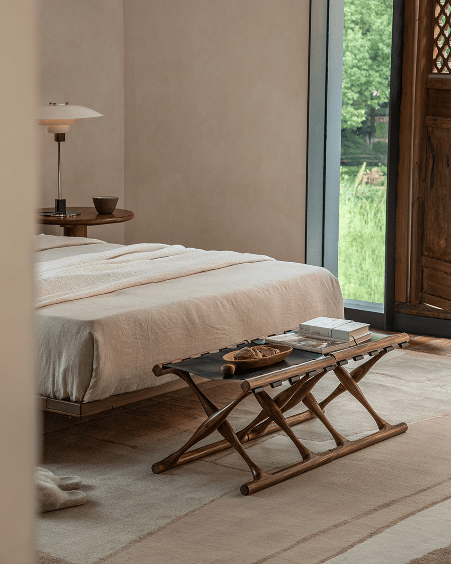 Maverick Leather Stool - ZM Home