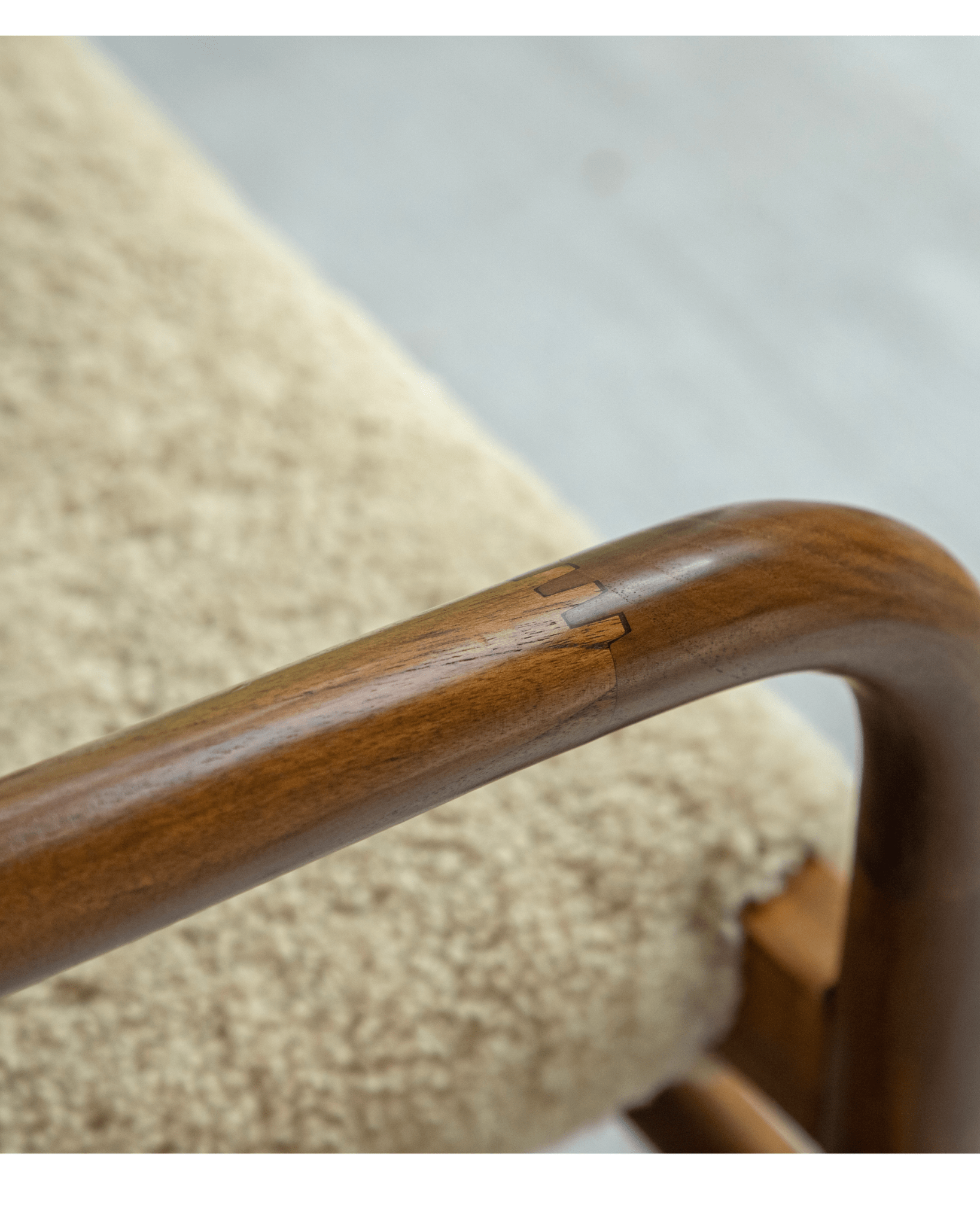 Crescent Shearling Chair - ZM Home