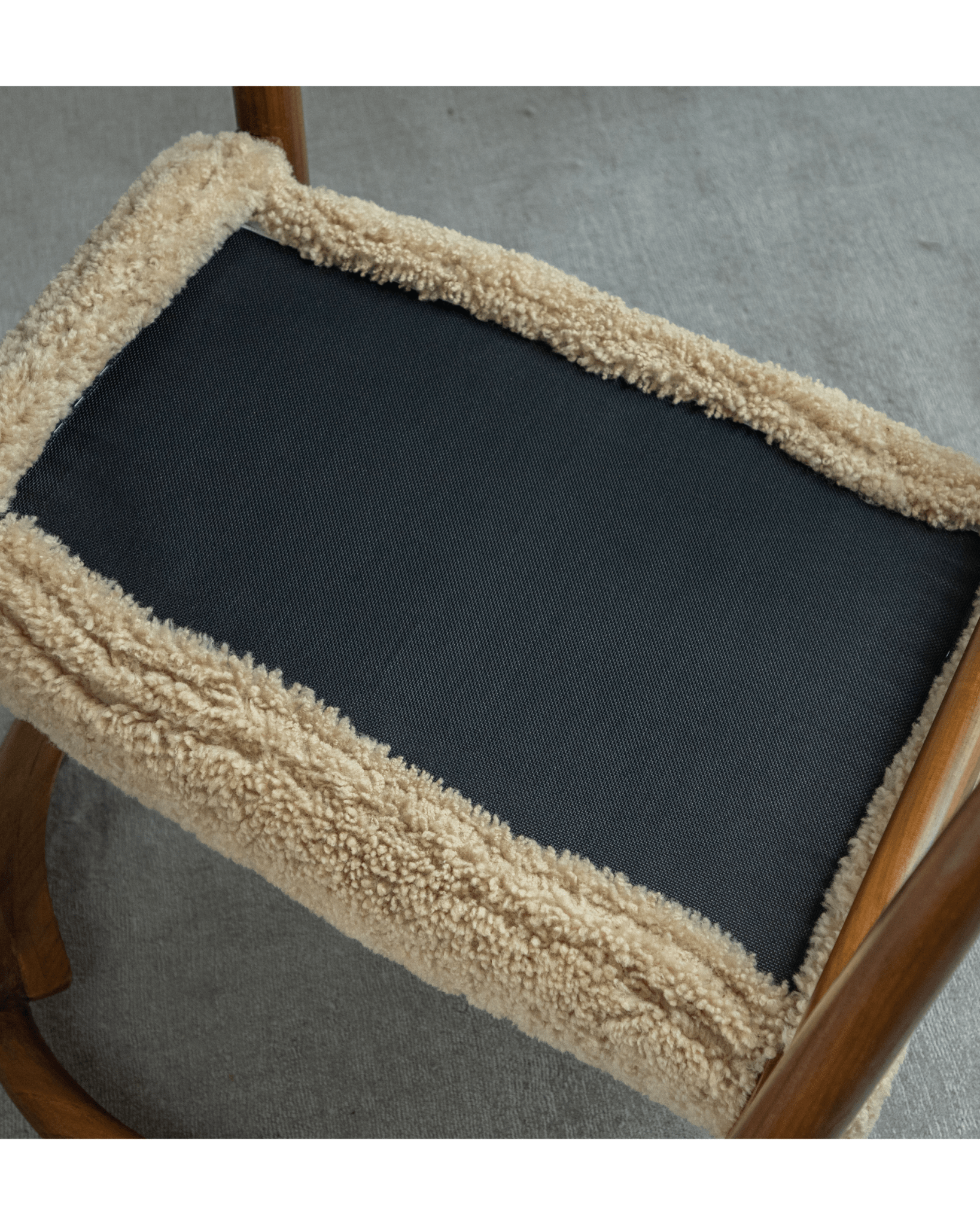 Crescent Shearling Chair - ZM Home
