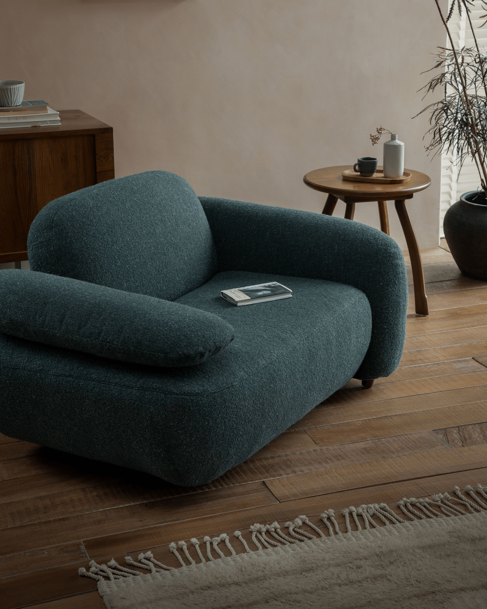 Gestein Bouclé Armchair - ZM Home