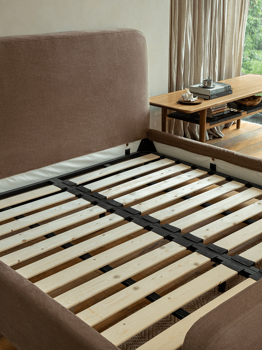 Guni Slipcover Linen Bed - ZM Home