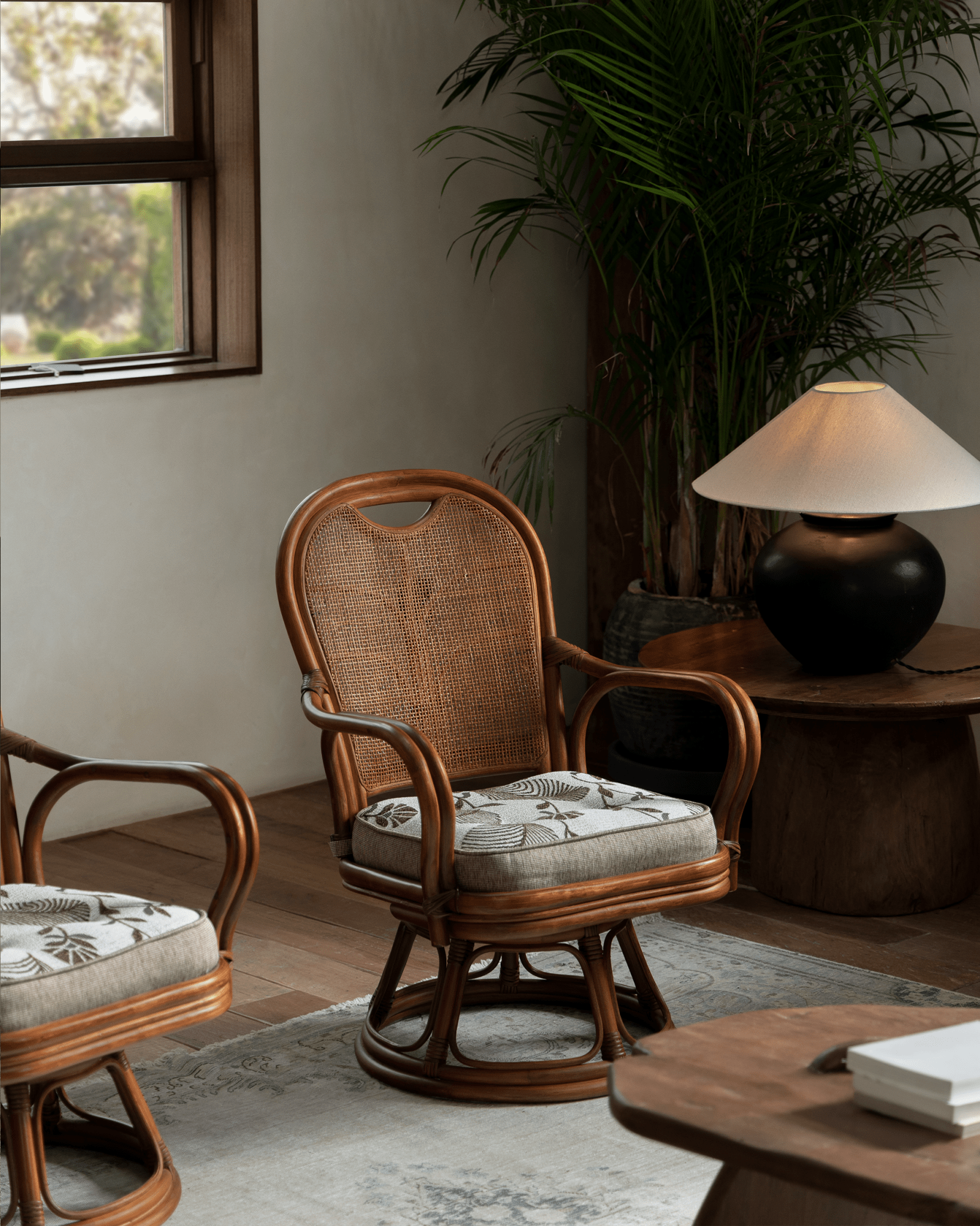 Ray Mini Rattan Swivel Chair - ZM Home