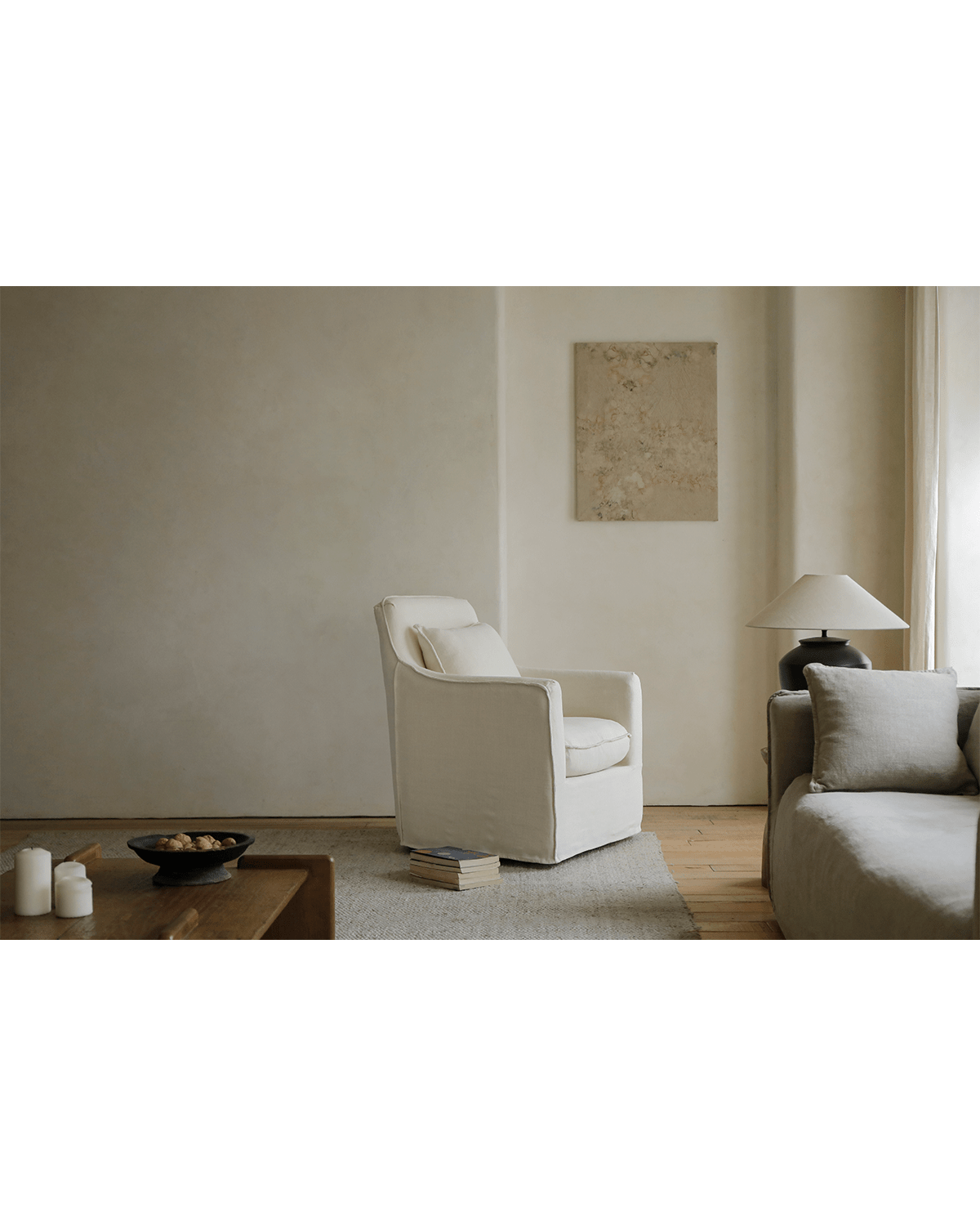 Sola Slipcovered Armchair - ZM Home