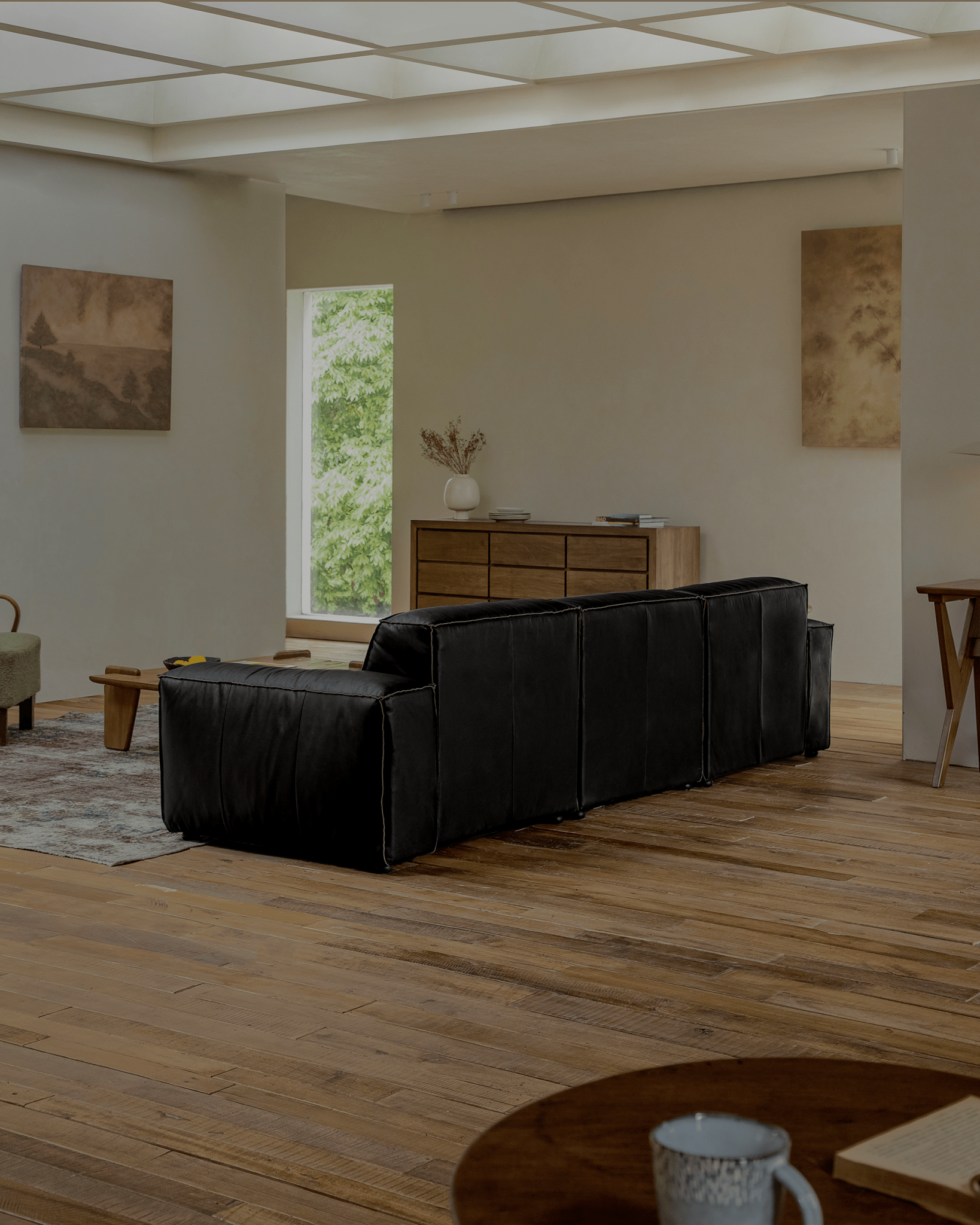 Botan Leather Sectional Sofa - ZM Home