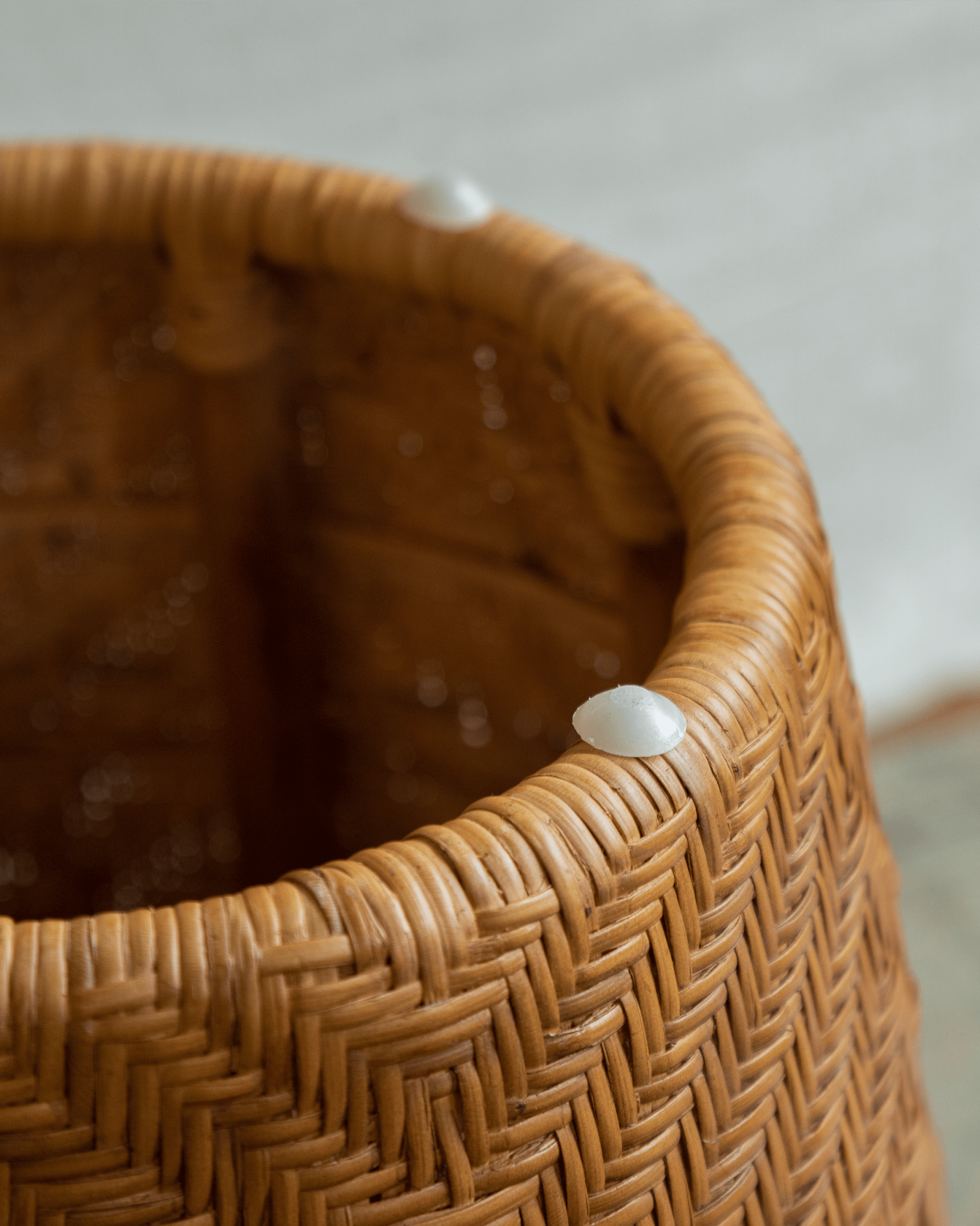 Drum Rattan Side Table - ZM Home