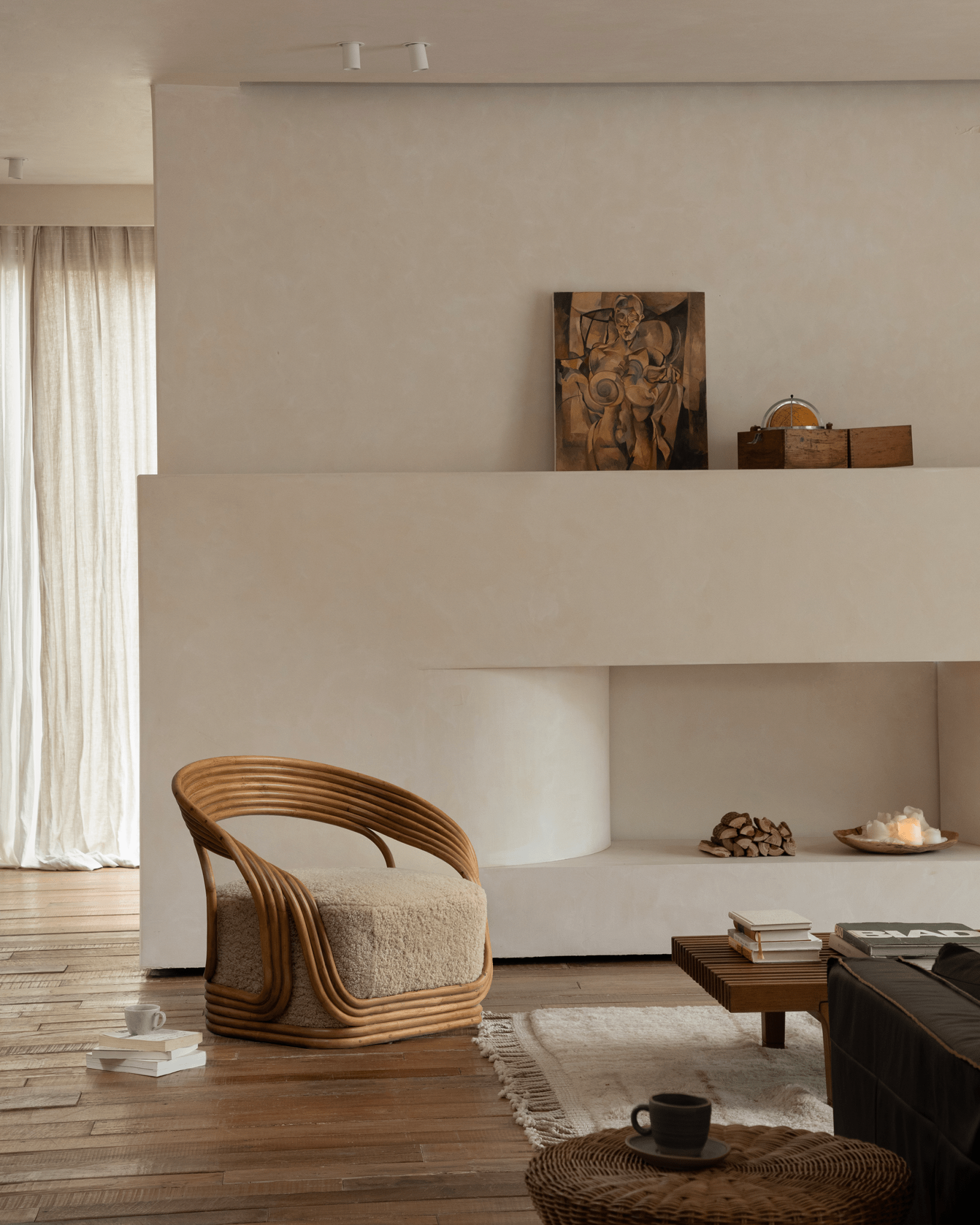 Undina Rattan Lounge Chair - ZM Home