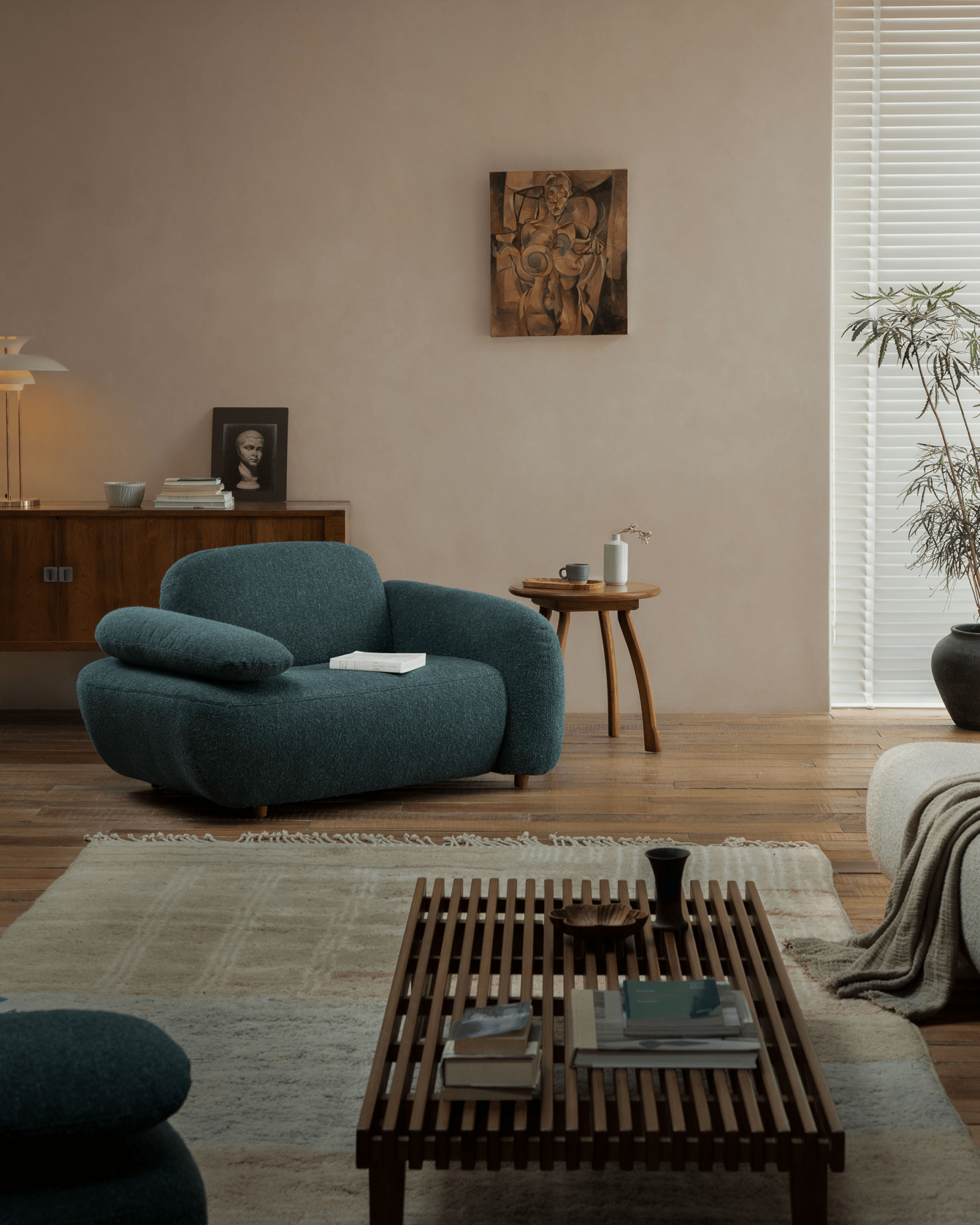 Gestein Bouclé Armchair - ZM Home