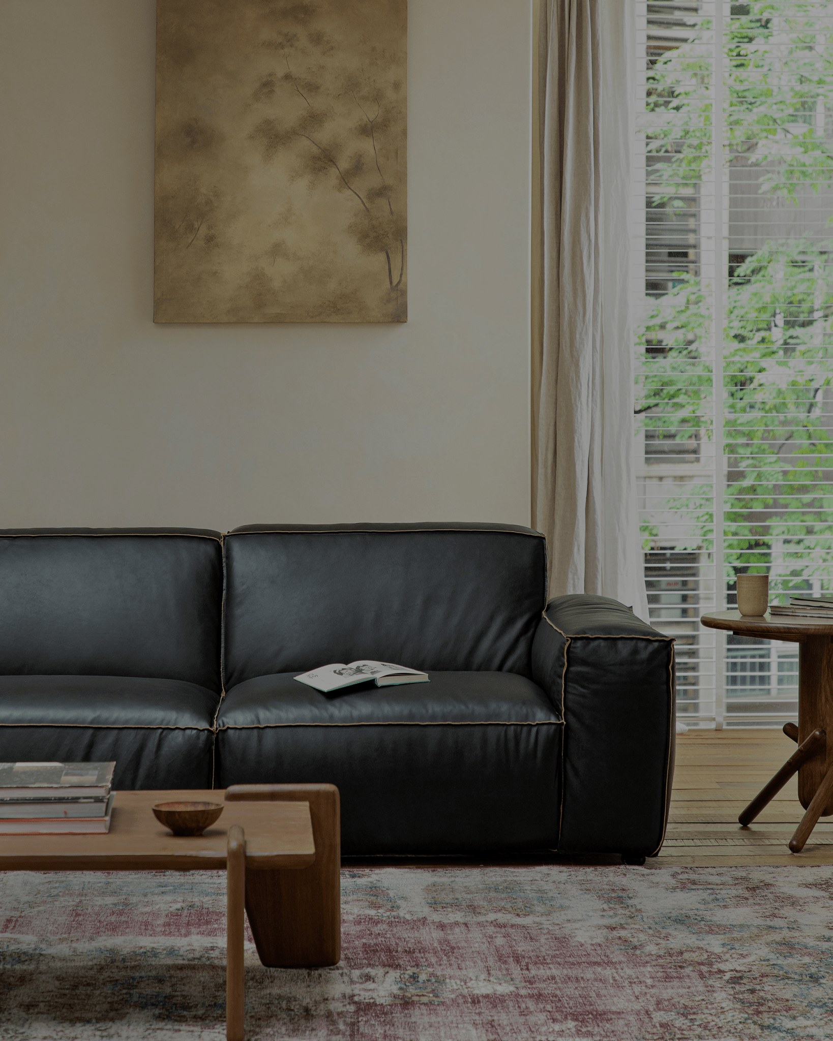 Botan Leather Sectional Sofa - ZM Home