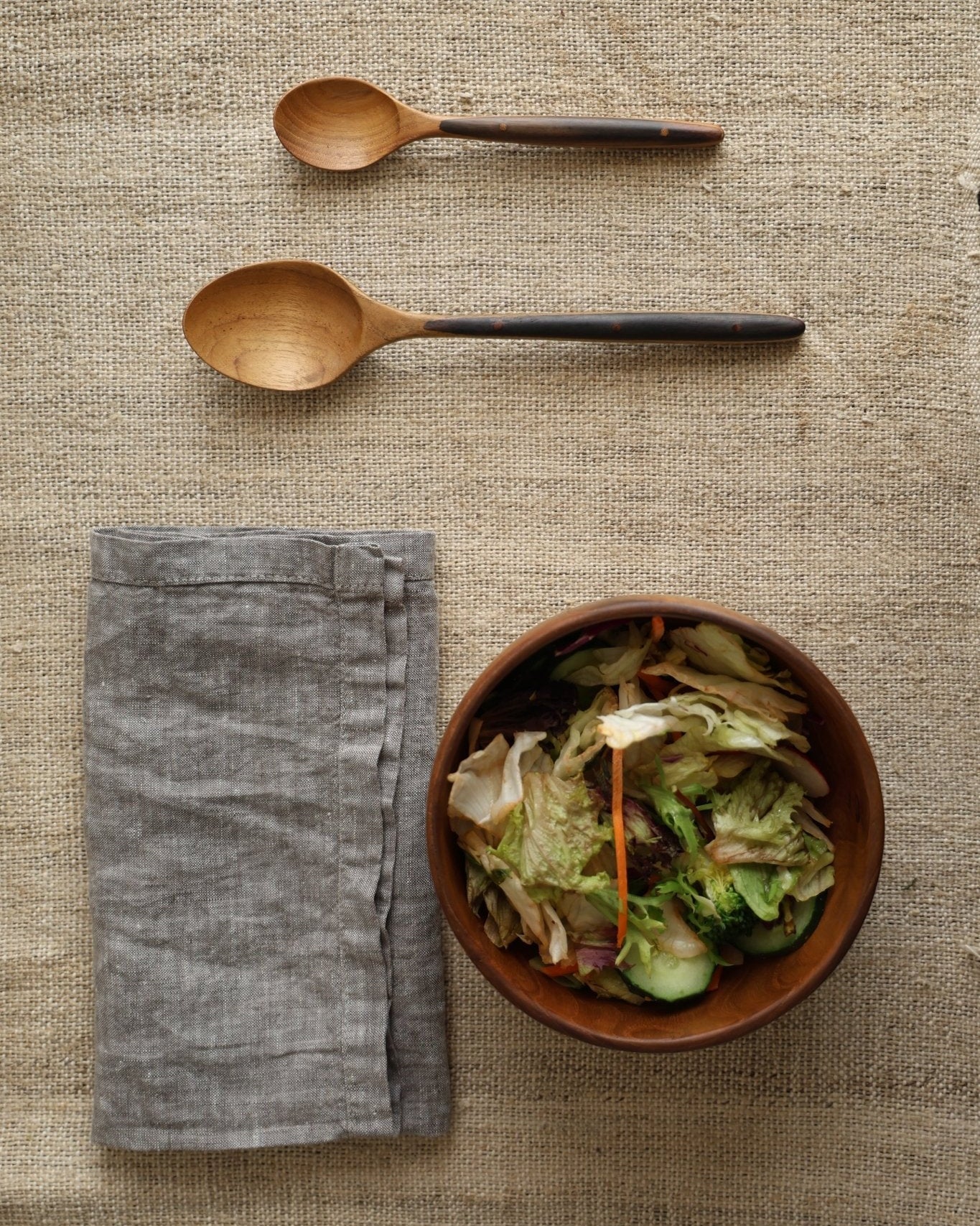 Ebony Wood Handle Table Spoon*2PCS - ZM Home