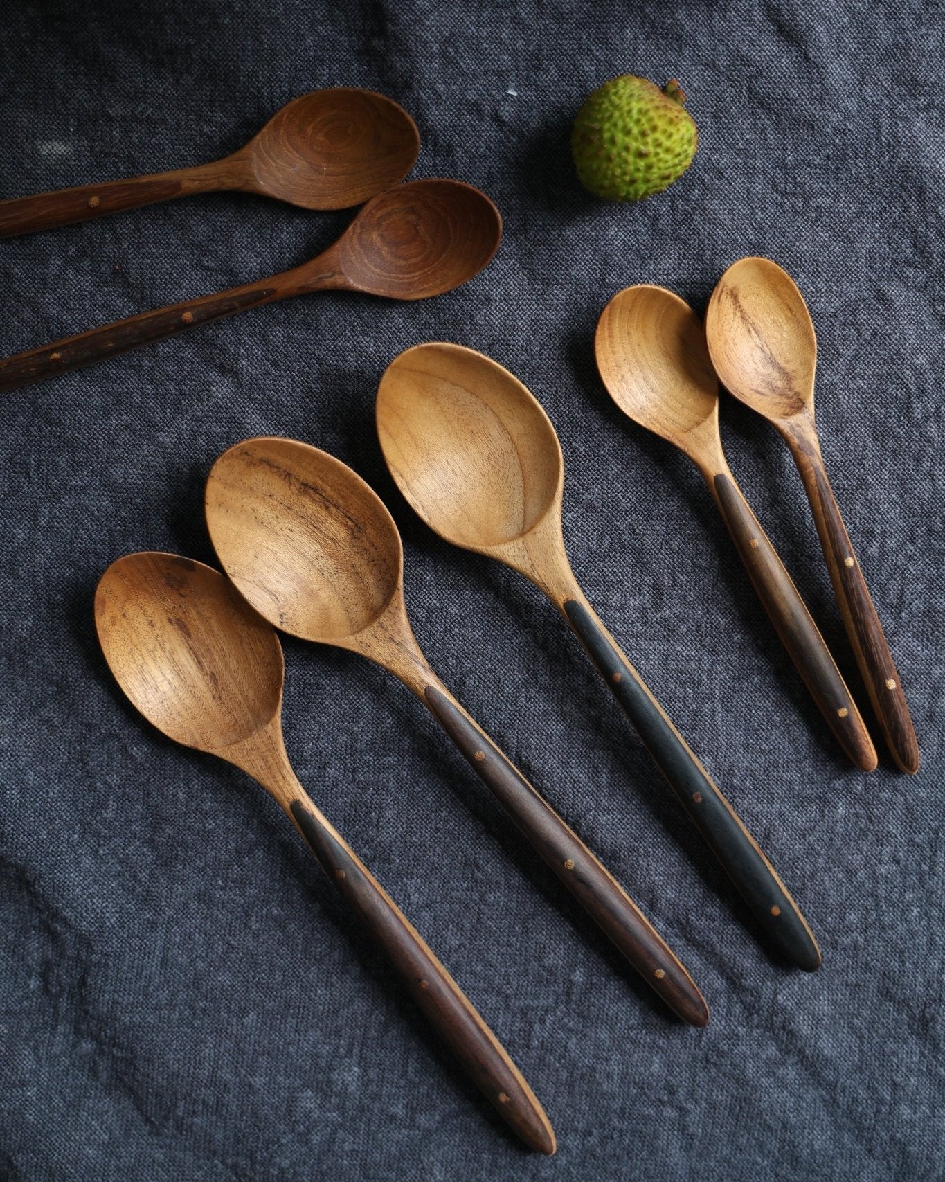 Ebony Wood Handle Table Spoon*2PCS - ZM Home