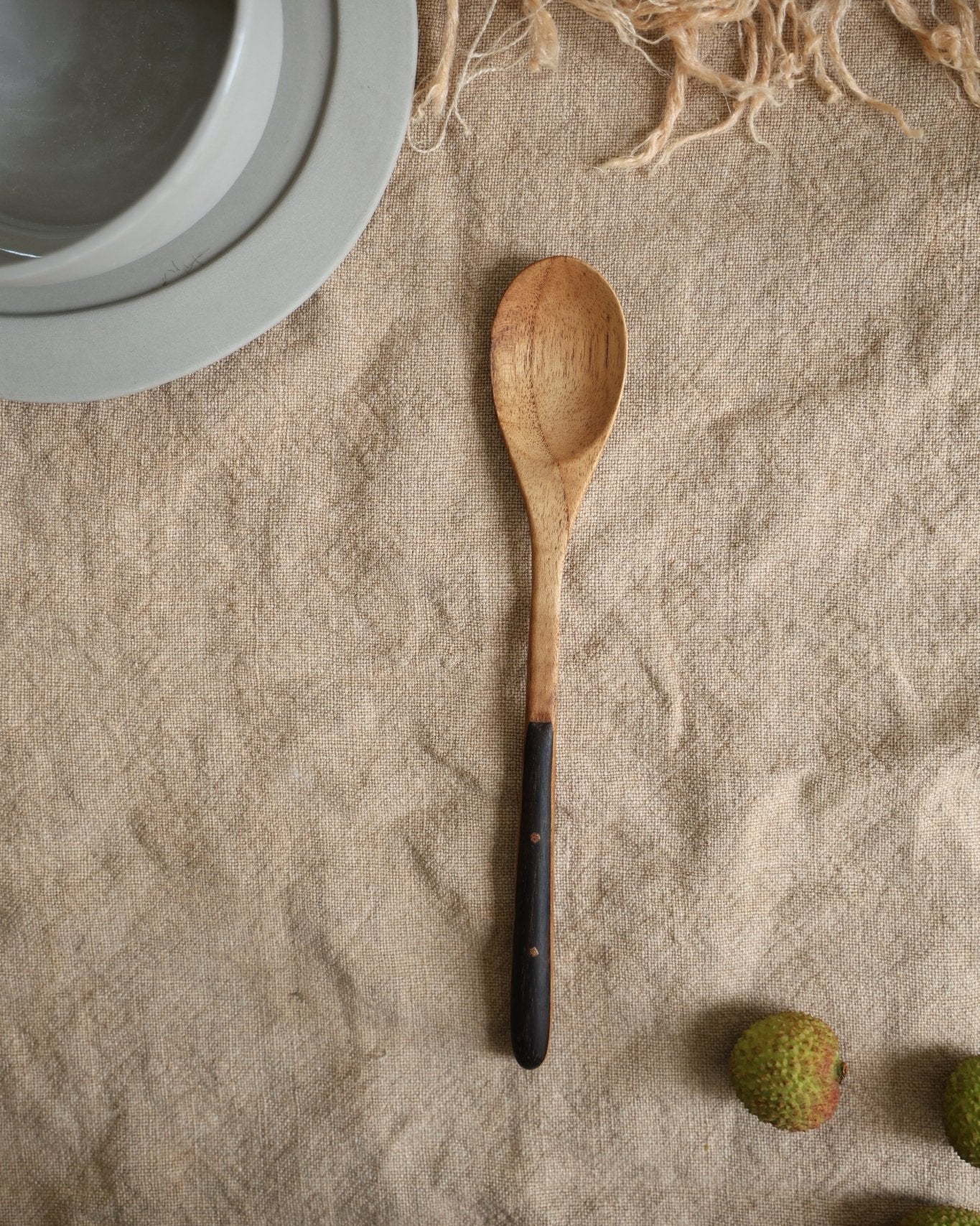 Ebony Wood Handle Table Spoon*2PCS - ZM Home