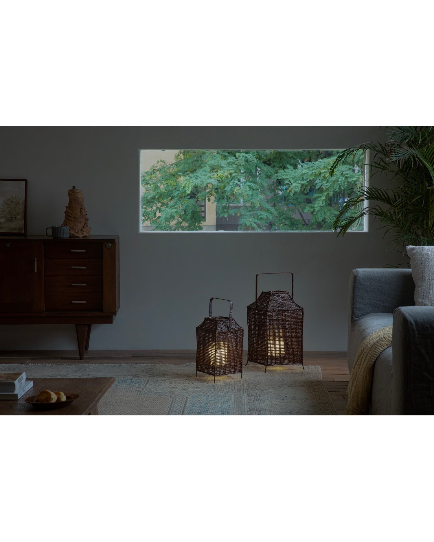 Lyra Rattan Lantern