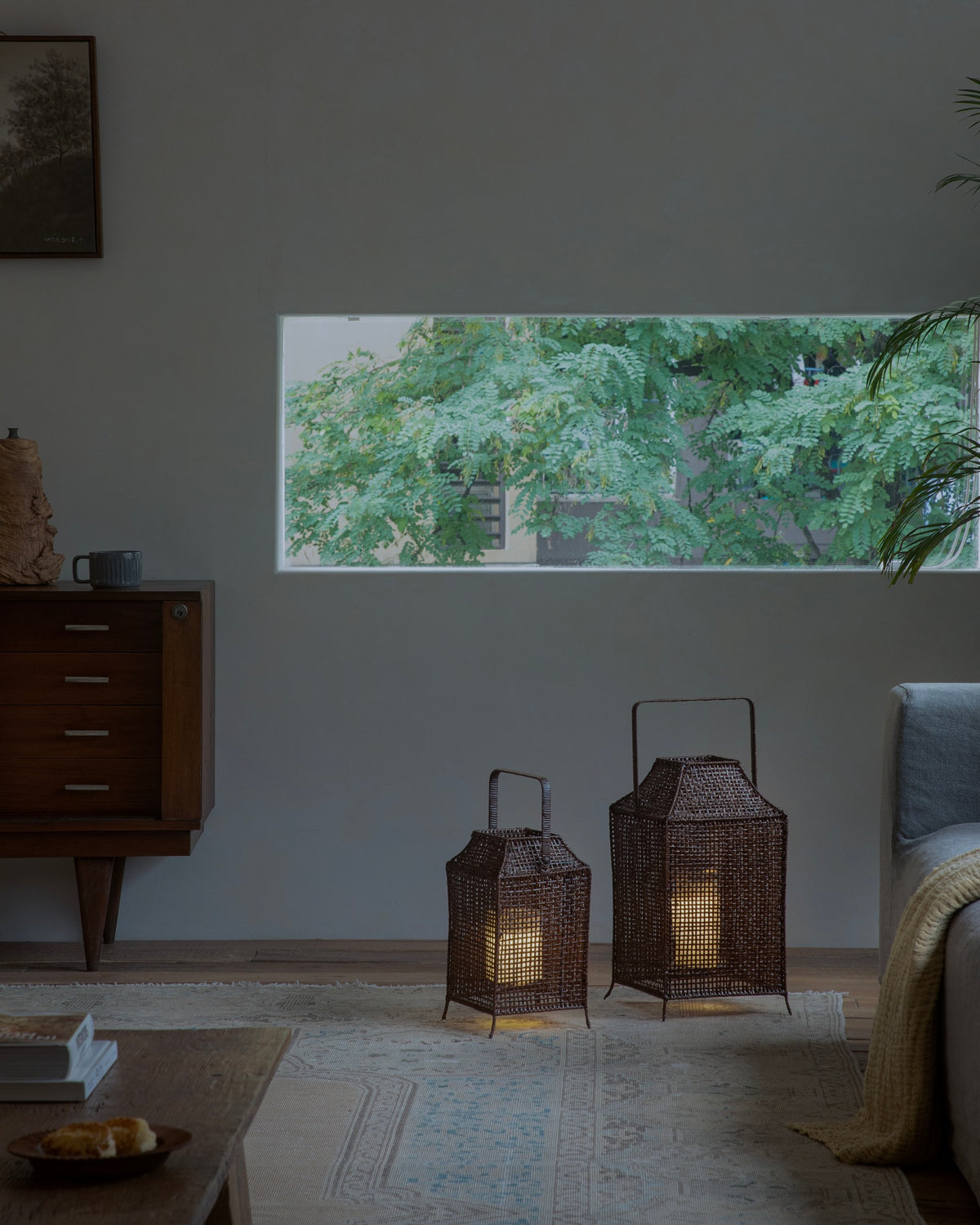 Lyra Rattan Lantern