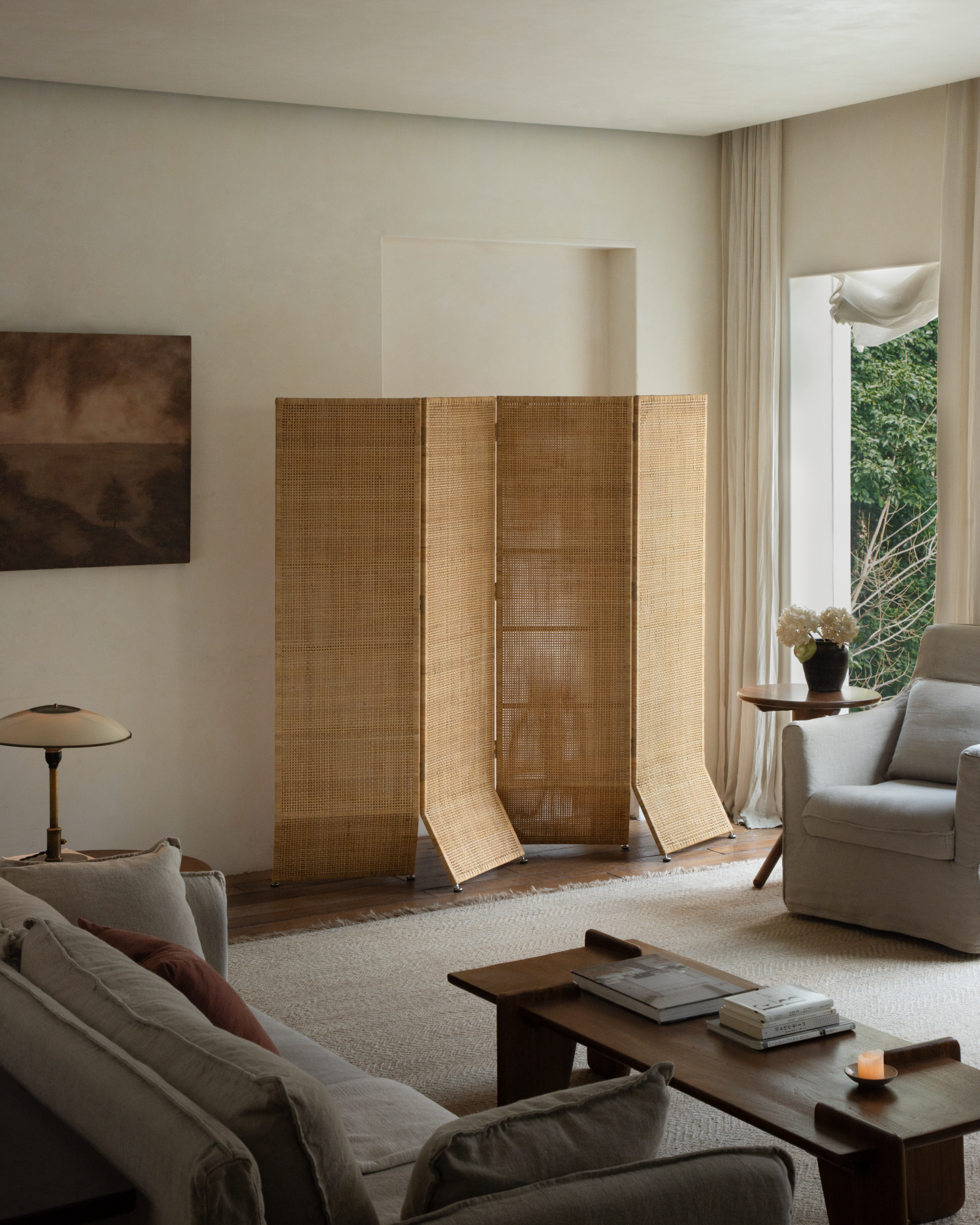 Solis Rattan Room Divider