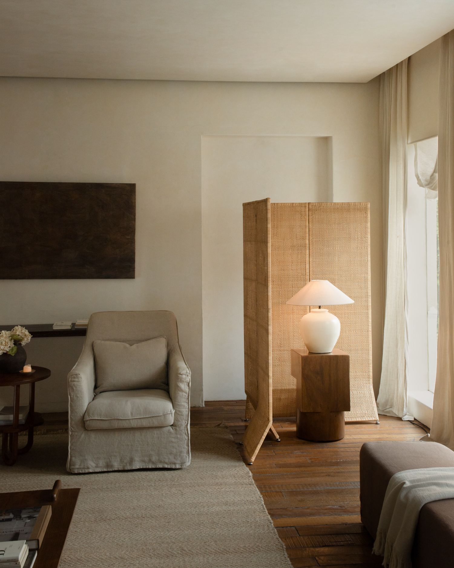 Solis Rattan Room Divider