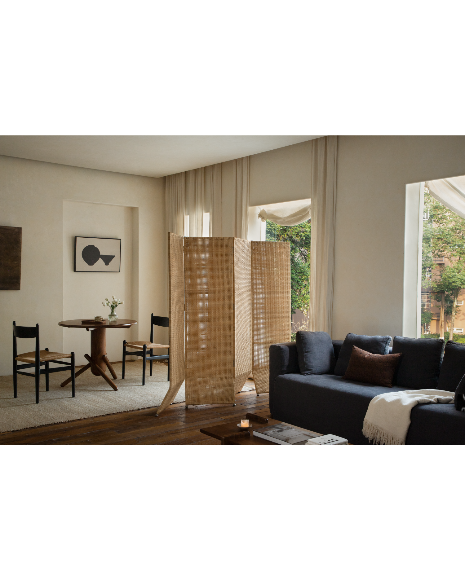Solis Rattan Room Divider