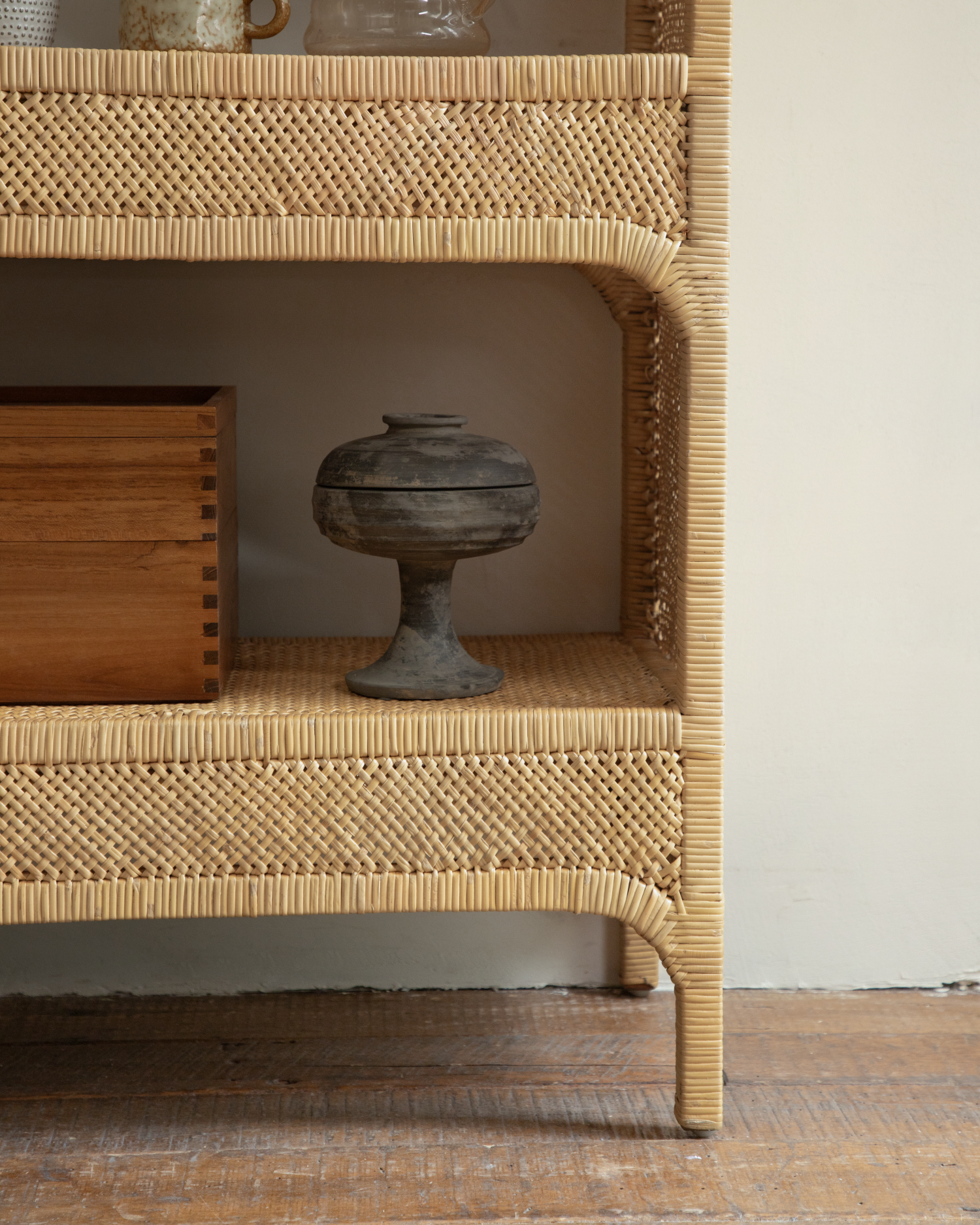 Mallow Rattan Shelving Unit