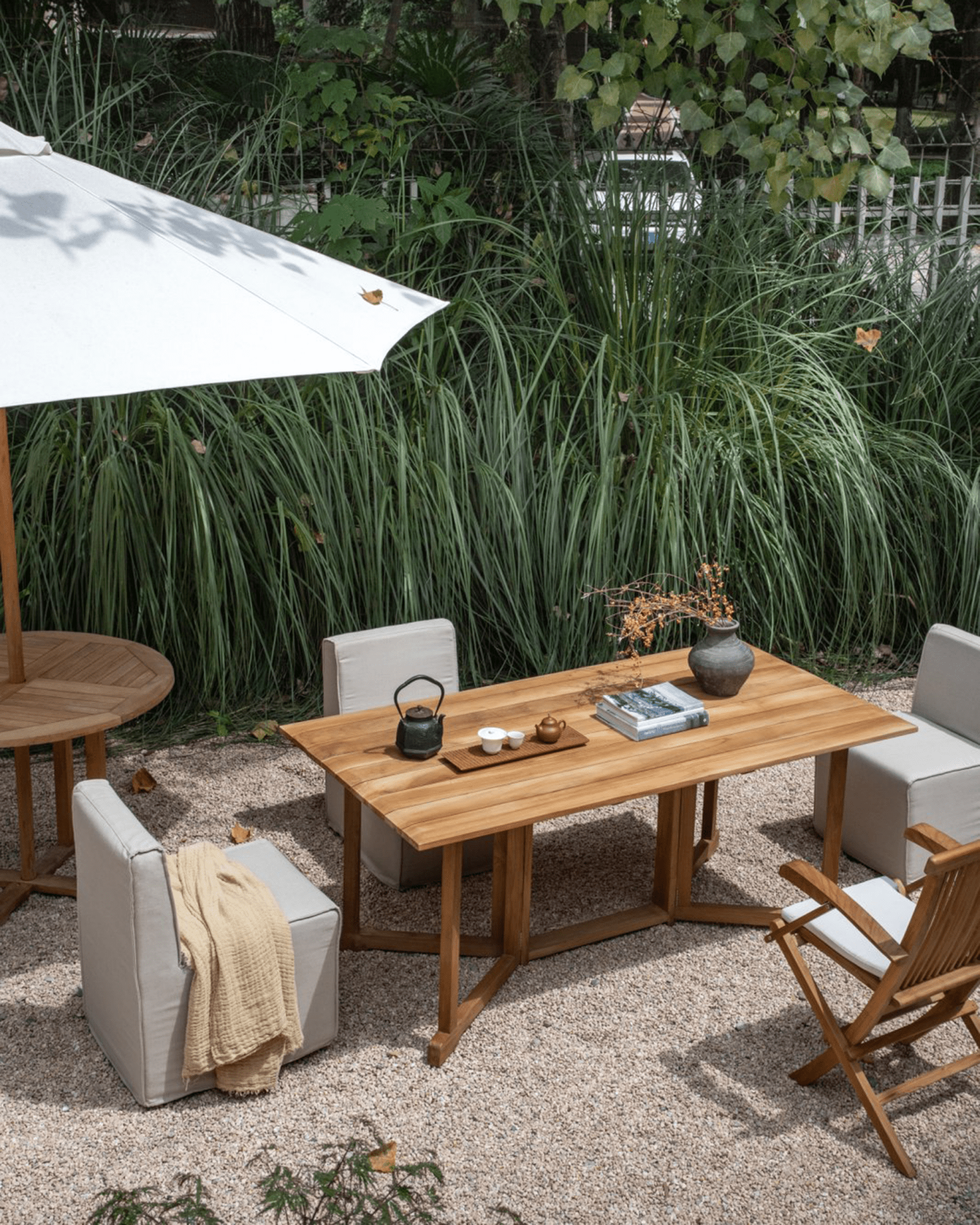 Outdoor Frame Folding Table - ZM Home
