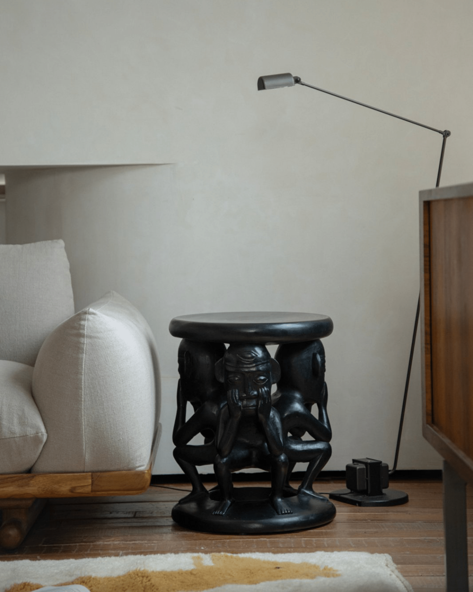 Tribal Sculptural End Table - ZM Home