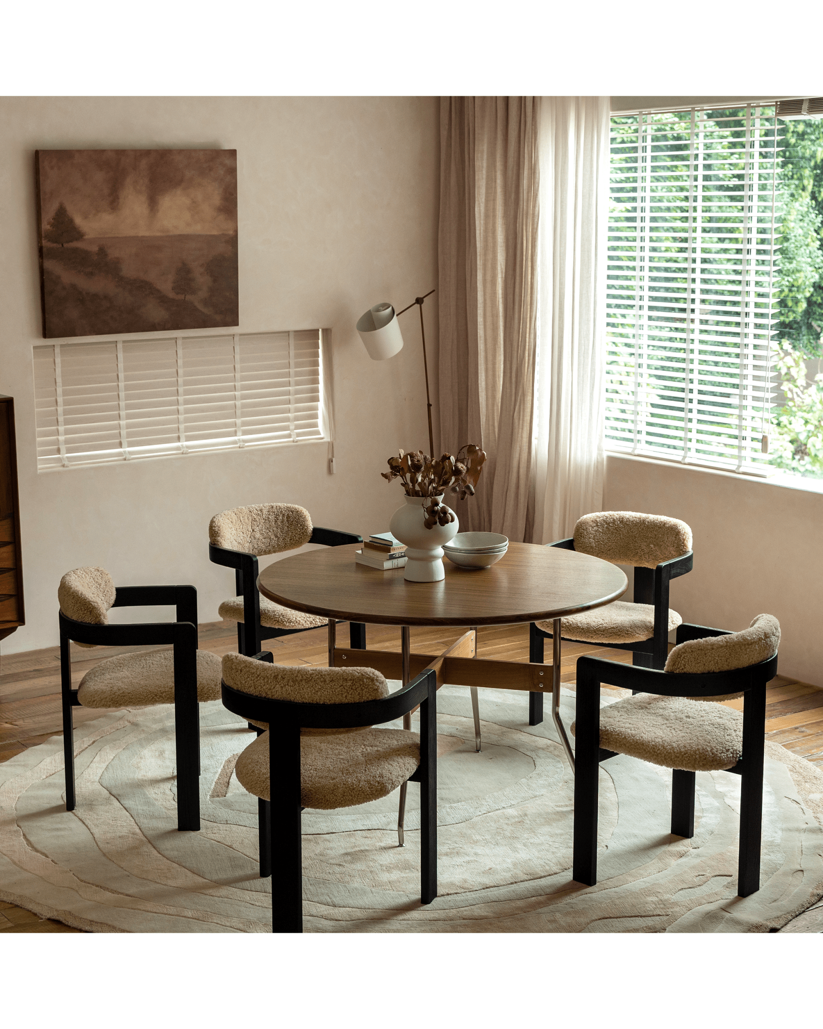 Pamplona Shearling Chair - ZM Home