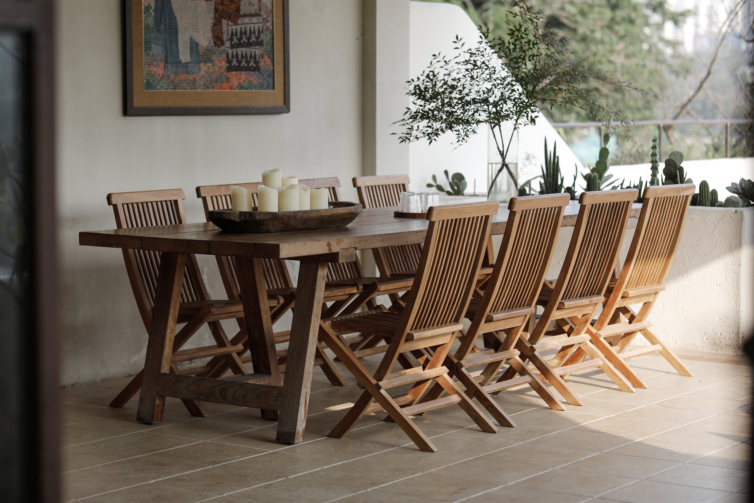 Outdoor Folding Dining Chair - ZM Home