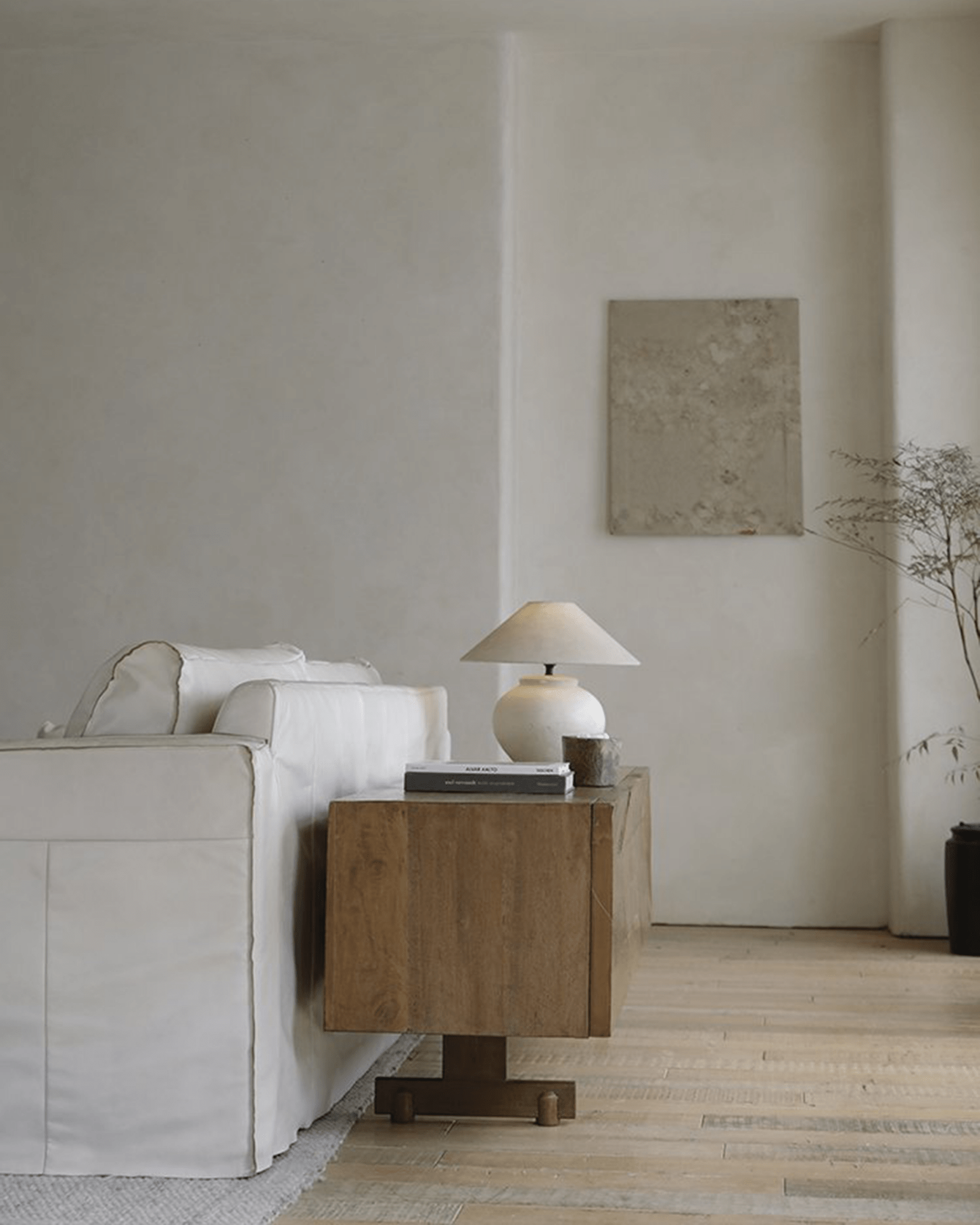 No.3 Sideboard in reclaimed wood, featuring modern design with clean lines and natural elements in a room setting