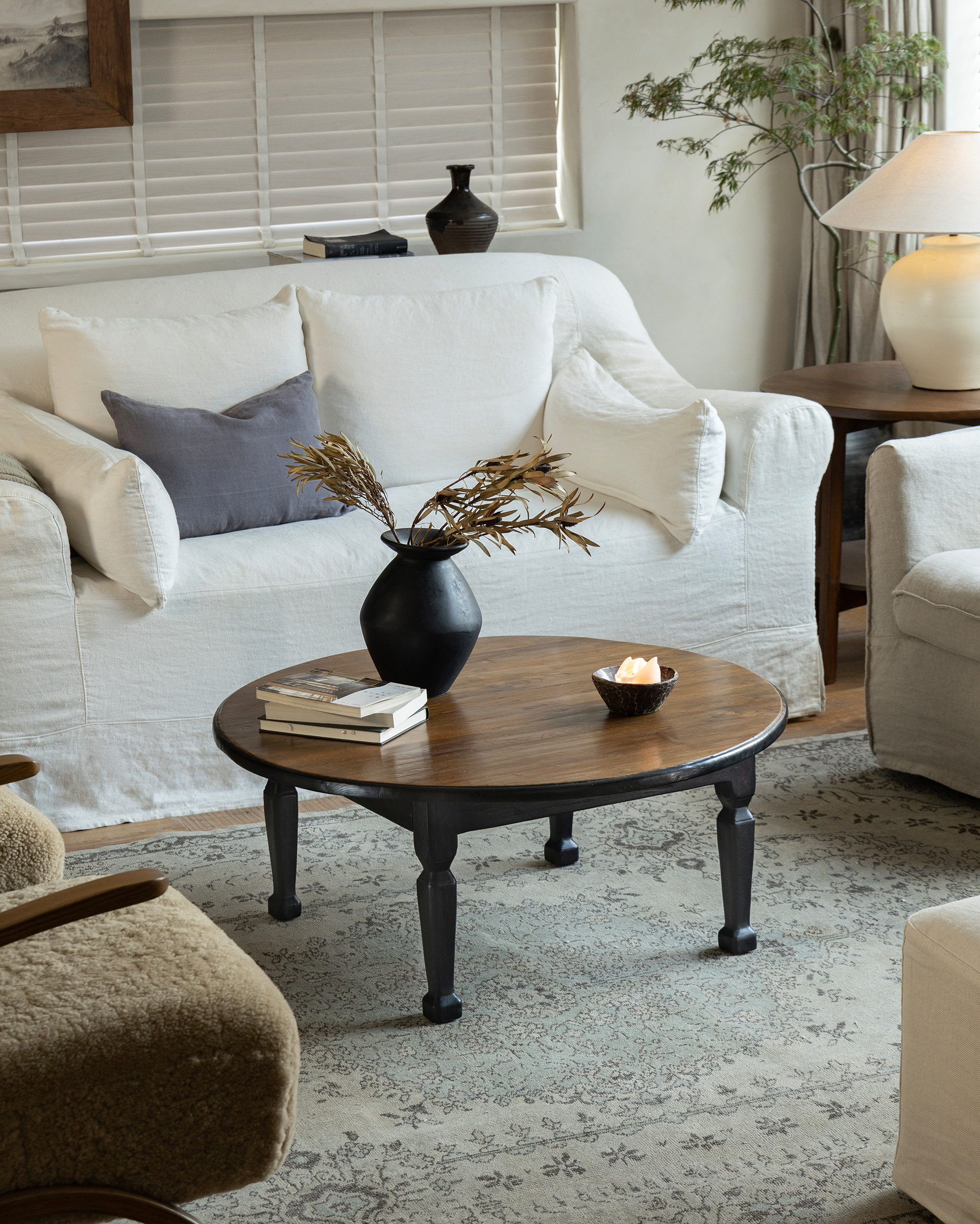 solid wood coffee table