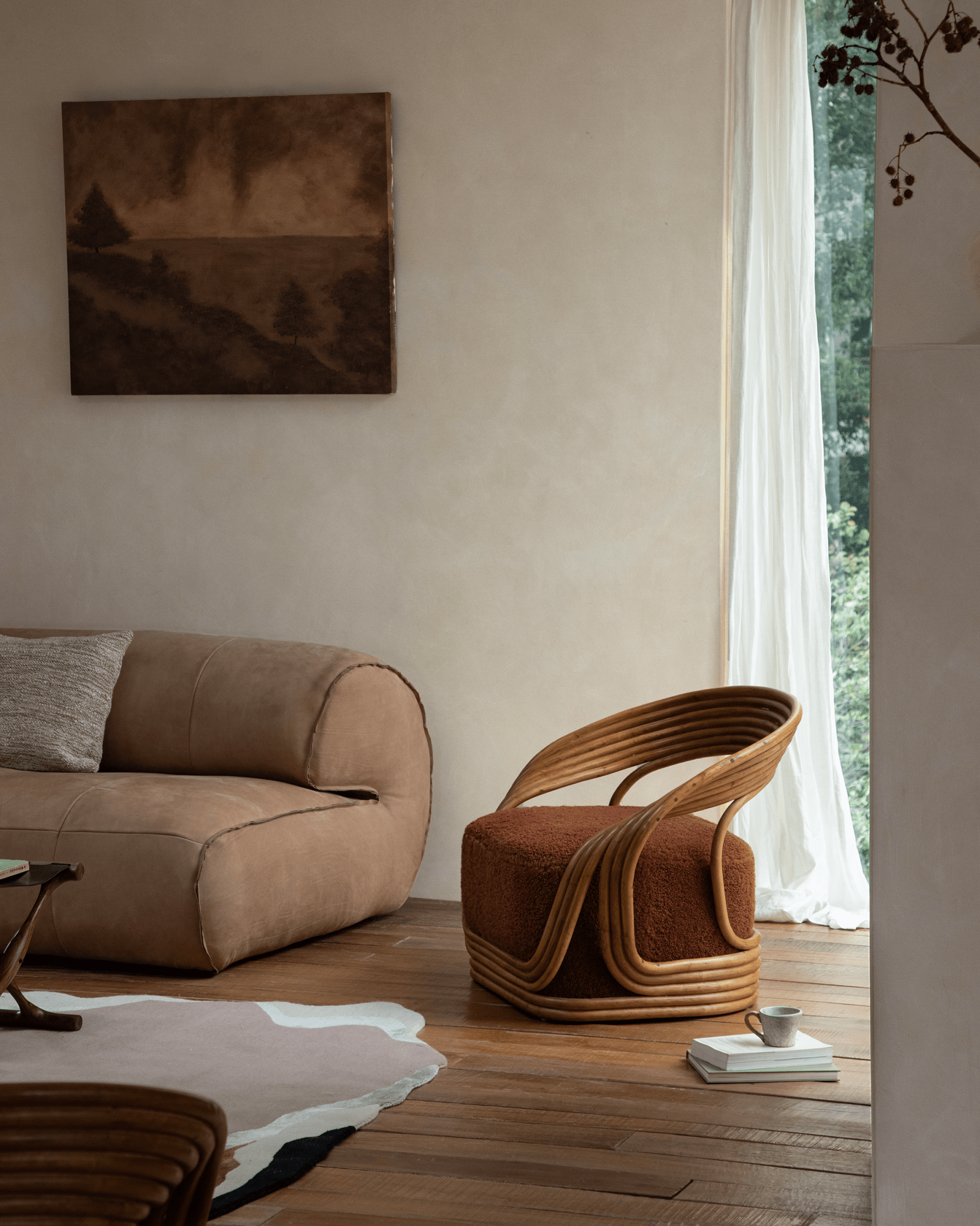 Undina Rattan Lounge Chair - ZM Home