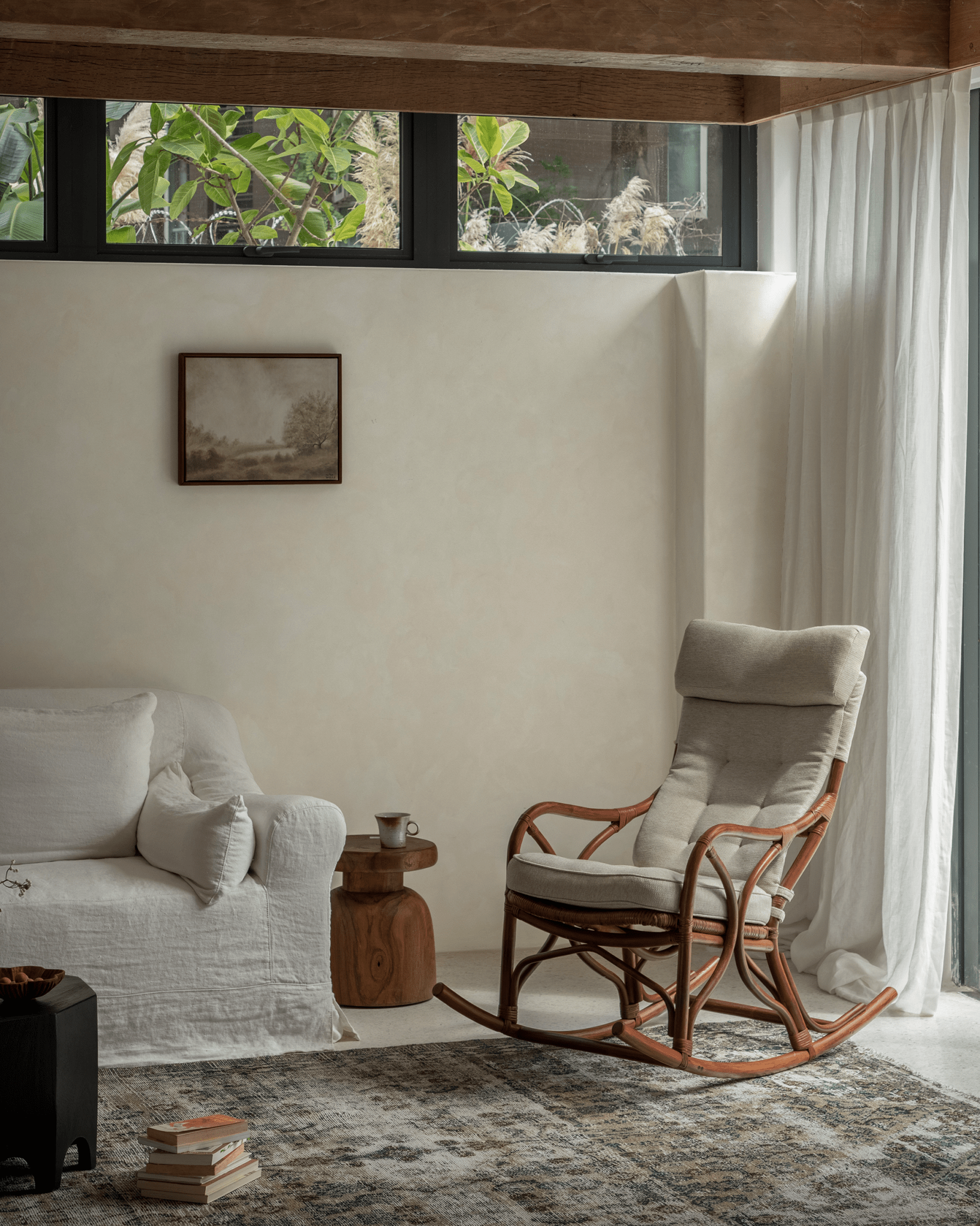 Aku Rattan Rocking Chair - ZM Home