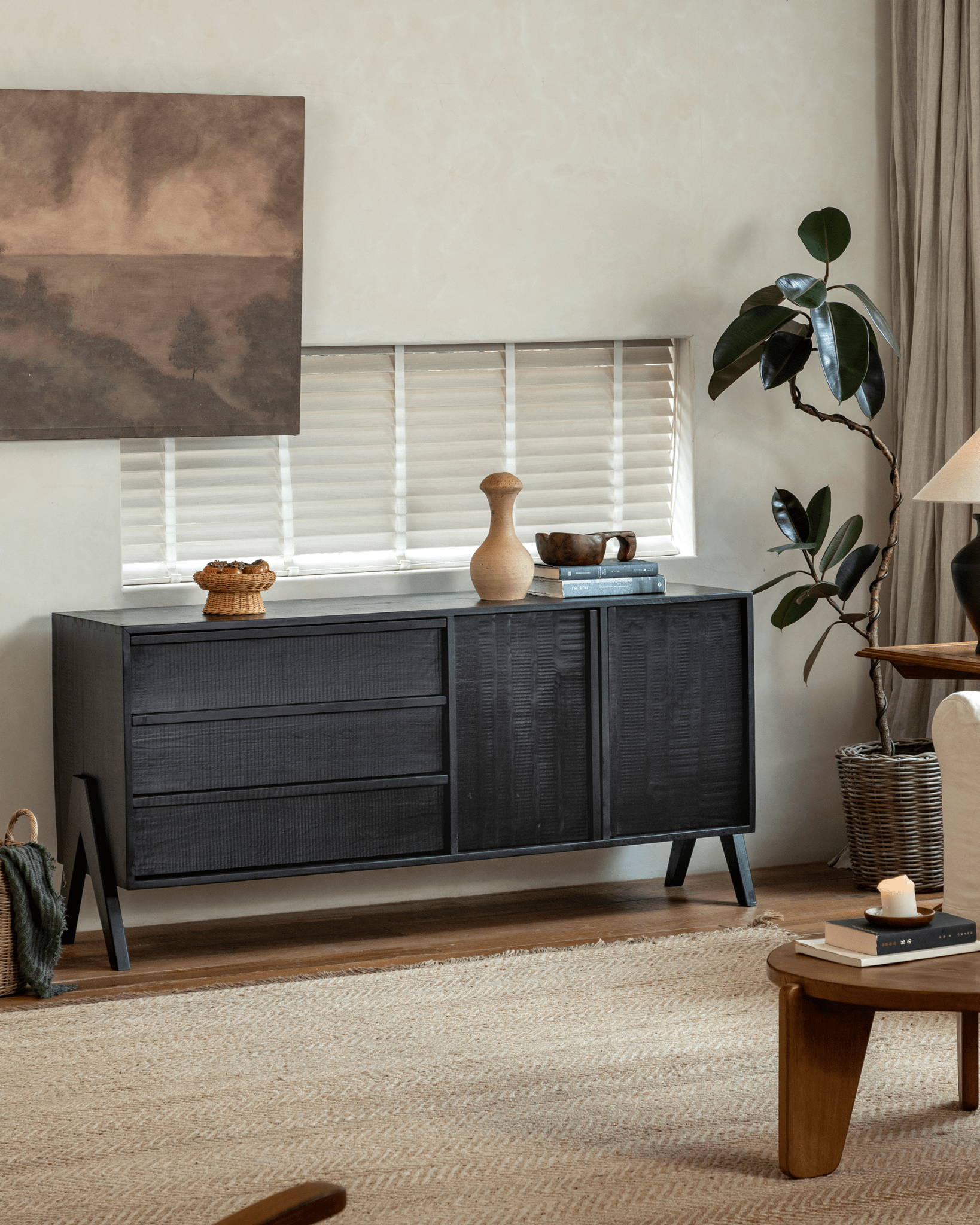 NO.32 Black Sideboard - ZM Home