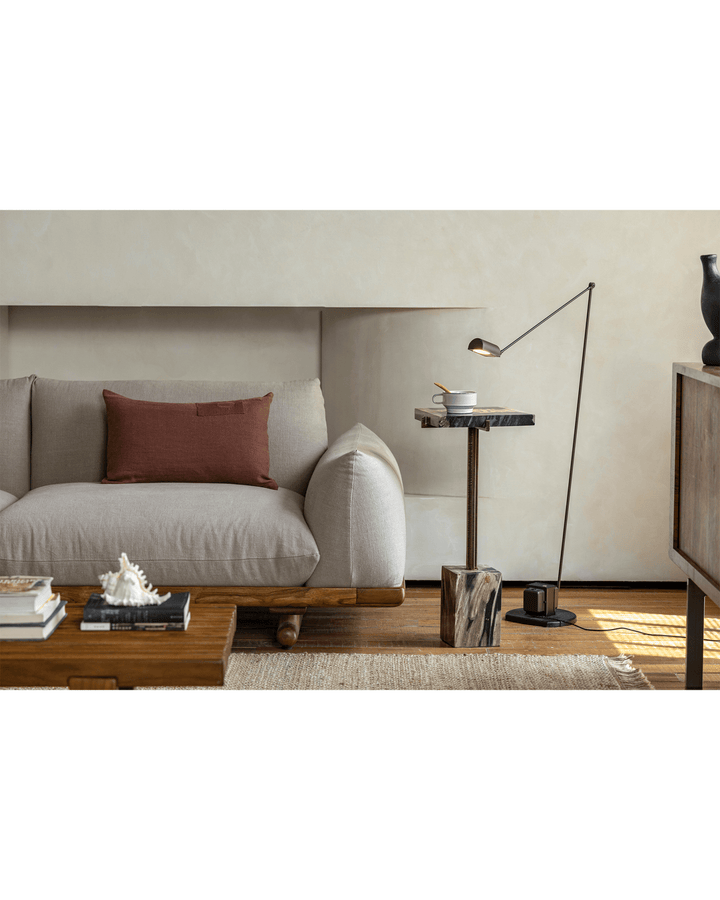 Lolli Petrified Wood Side Table - ZM Home