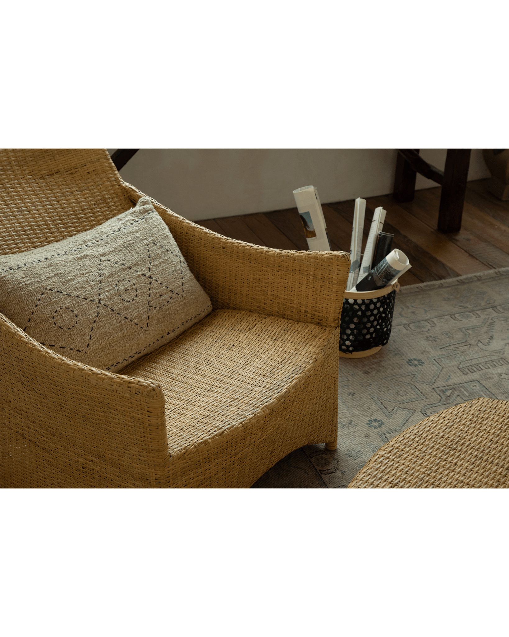 Slide Rattan Lounge Chair - ZM Home