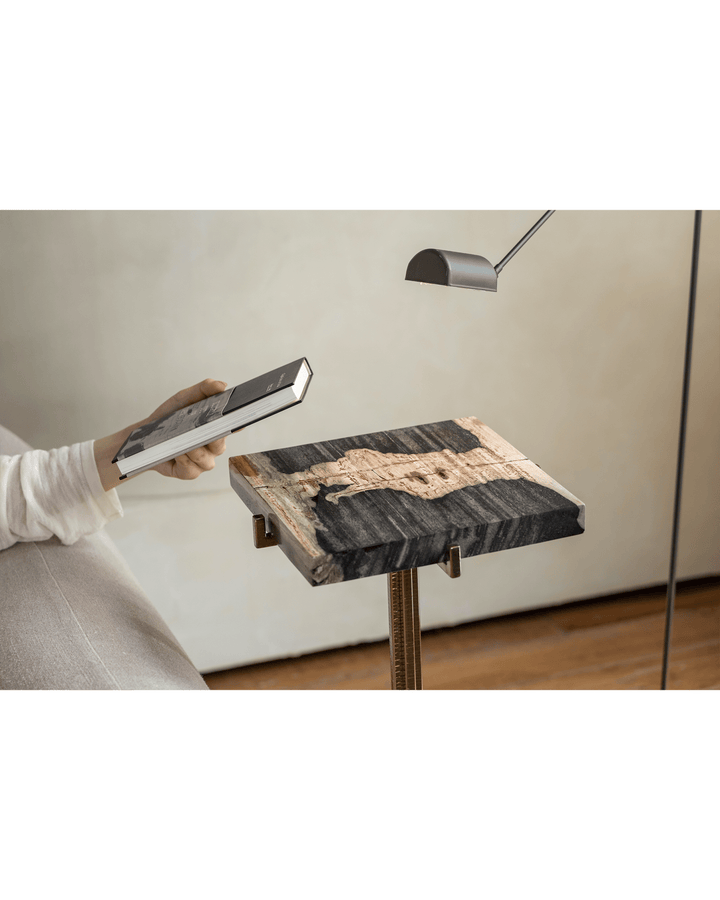 Lolli Petrified Wood Side Table - ZM Home