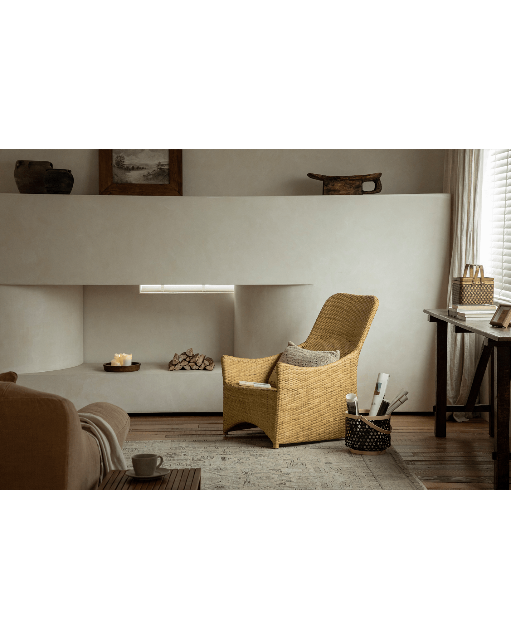 Slide Rattan Lounge Chair - ZM Home