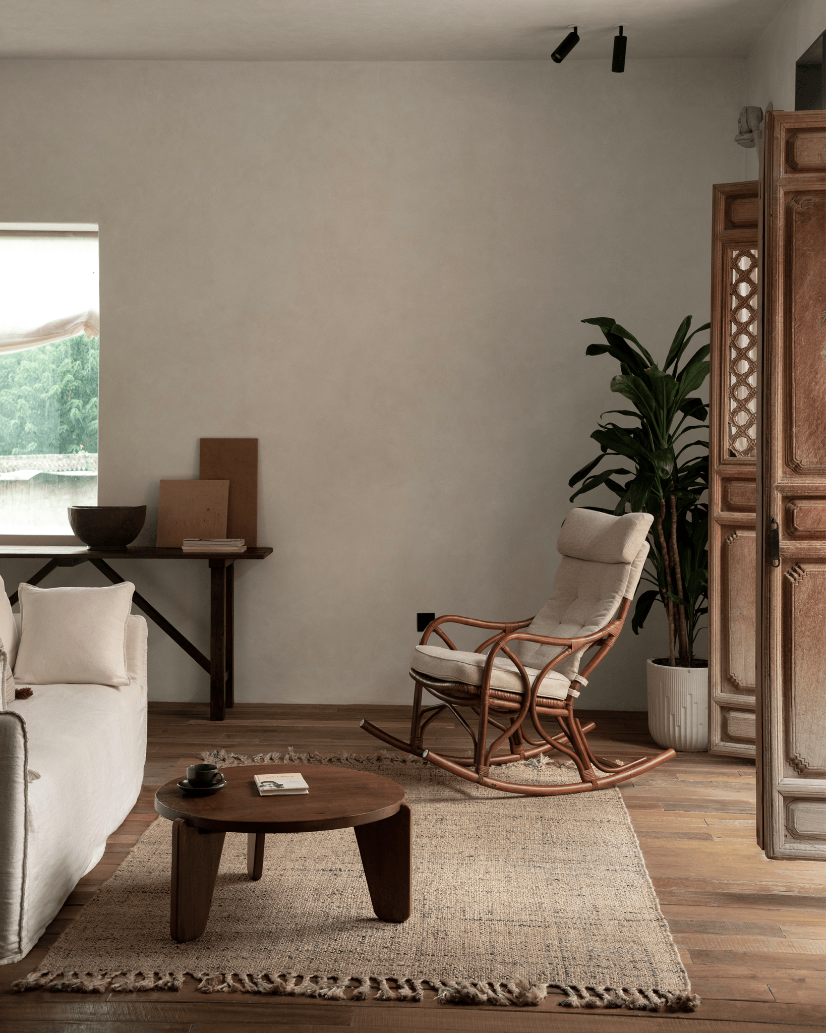 Aku Rattan Rocking Chair - ZM Home