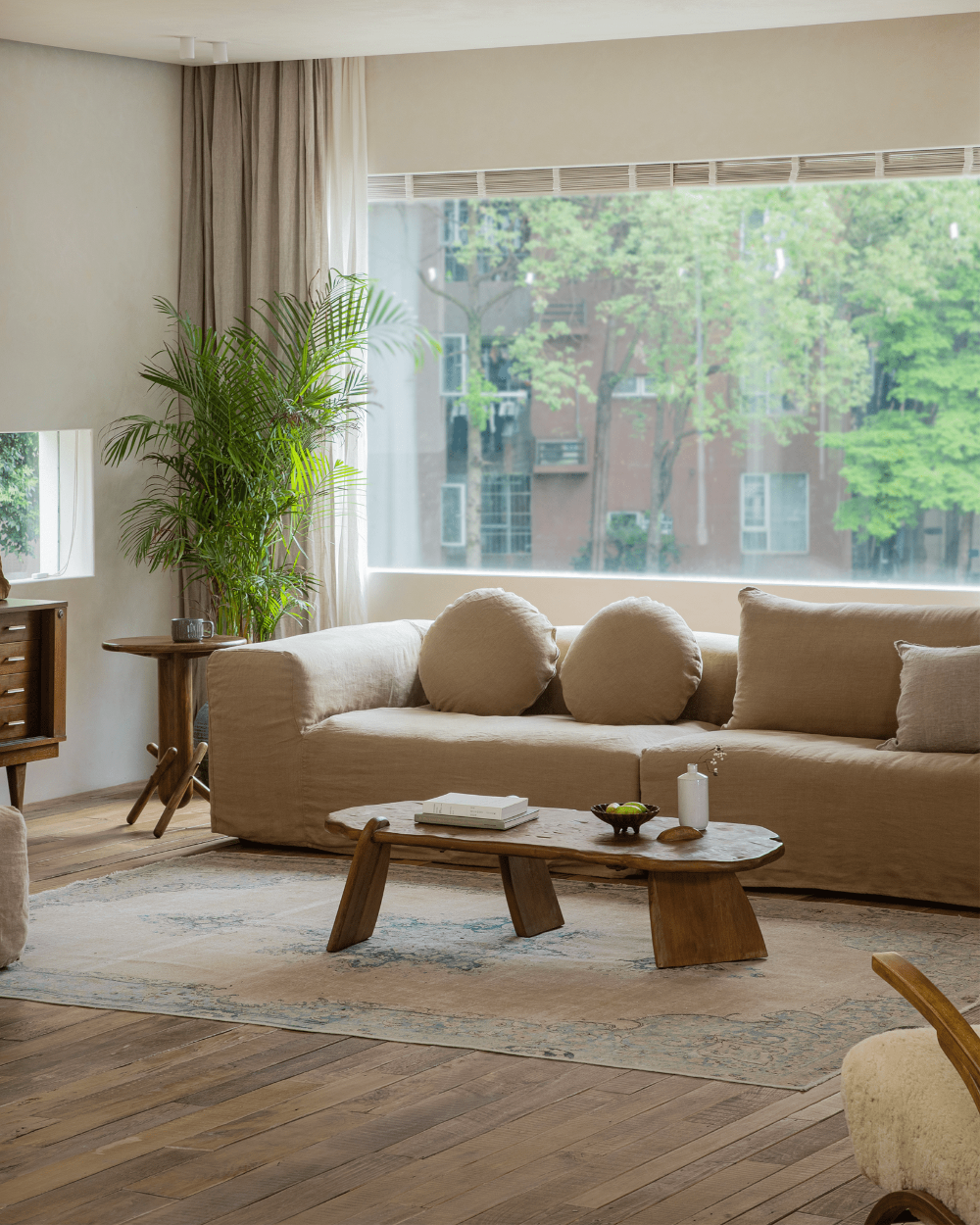 Rustic Driftwood Coffee Table - ZM Home