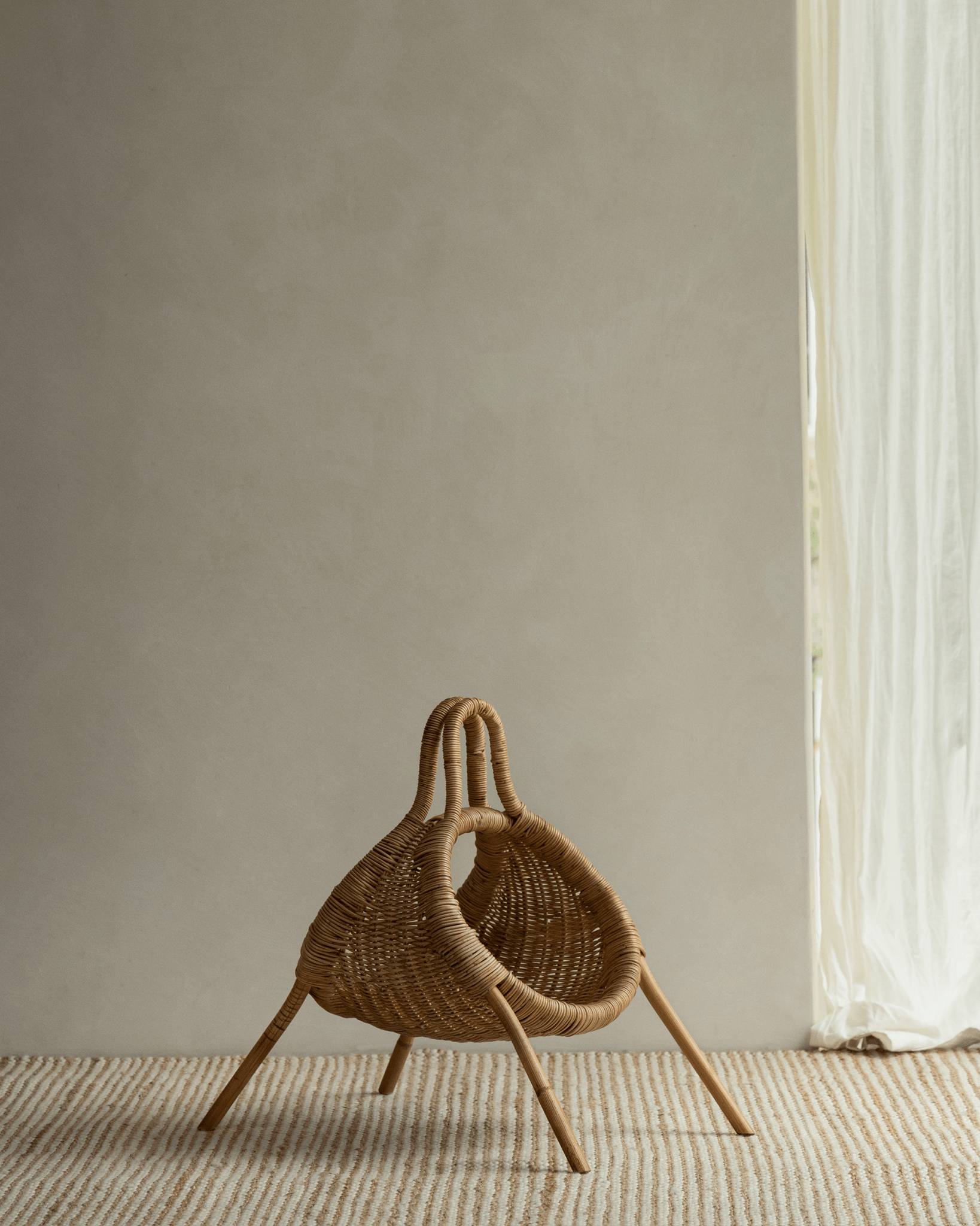 Molly Rattan Storage Basket - ZM Home