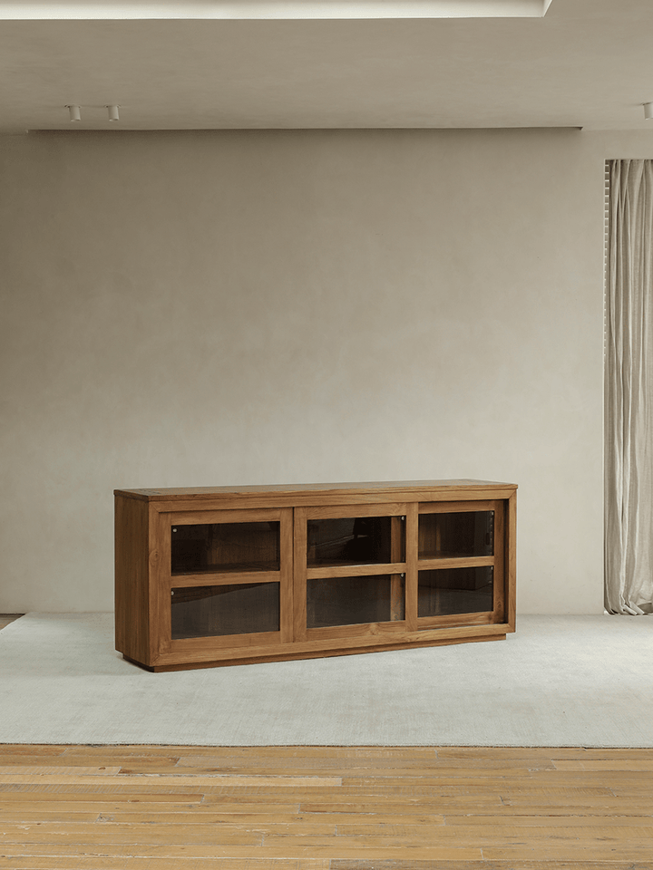 Glass Front Bookcase - ZM Home