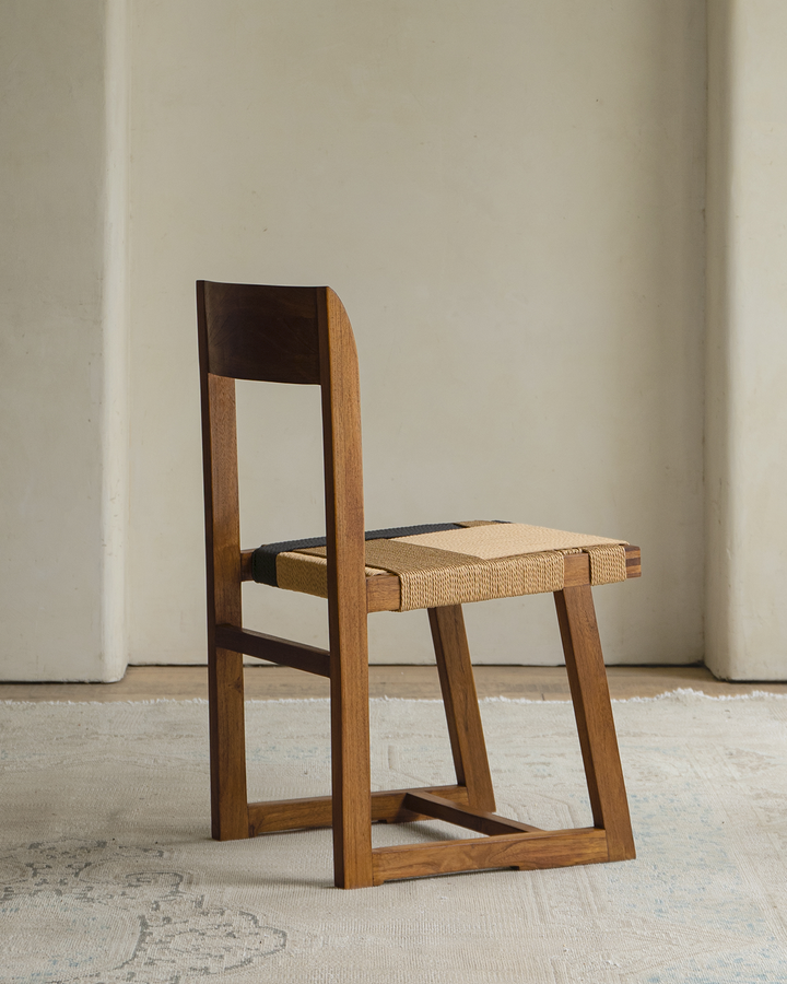 Box Frame Chair Simple Rattan Box Chair - Handmade & Vintage Comfort- ZM Home